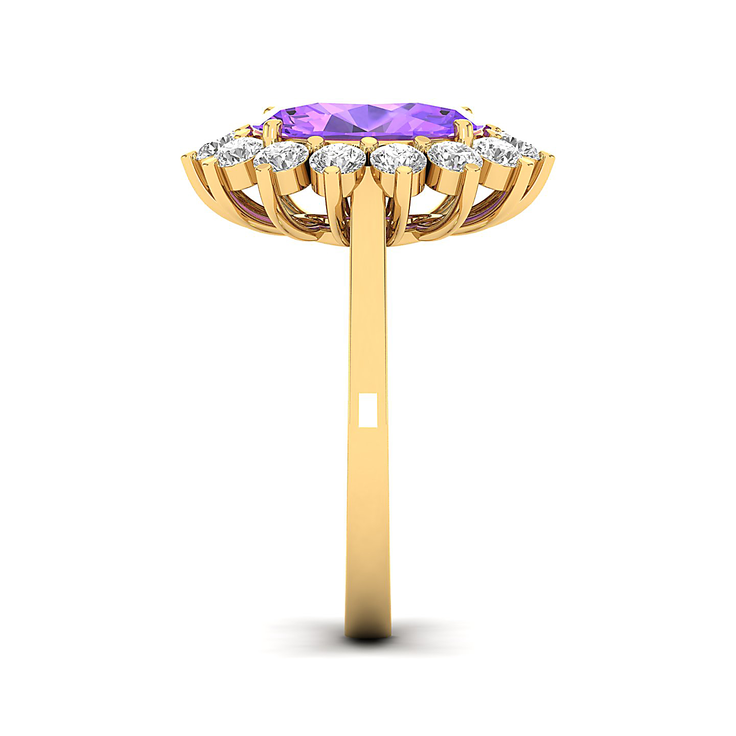 The Shining Amethyst Gold Ring