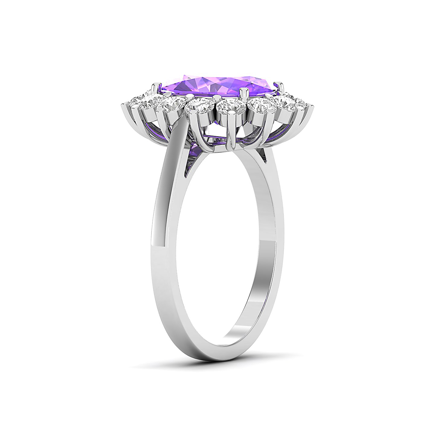 The Shining Amethyst Gold Ring