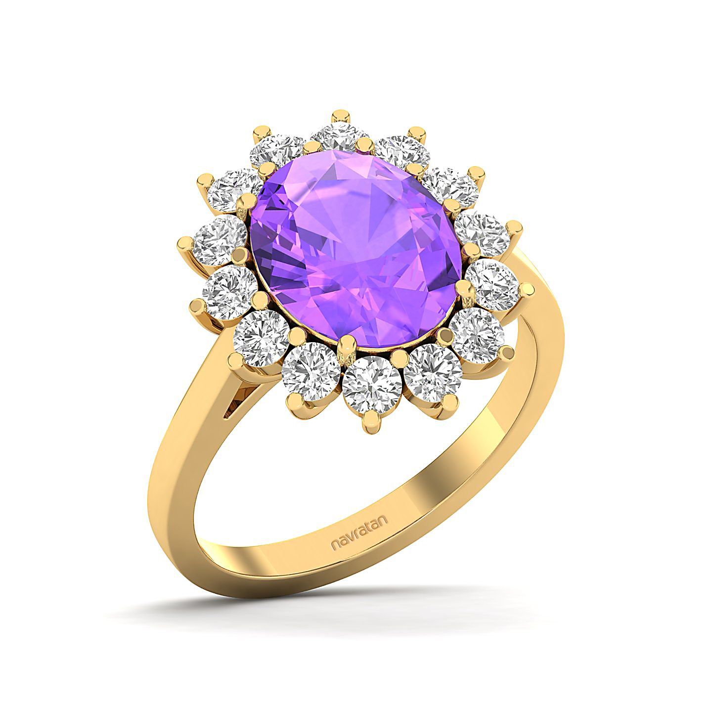 The Shining Amethyst Gold Ring