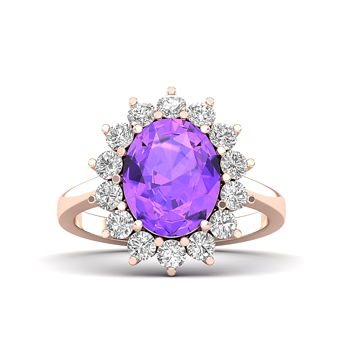 The Shining Amethyst Gold Ring