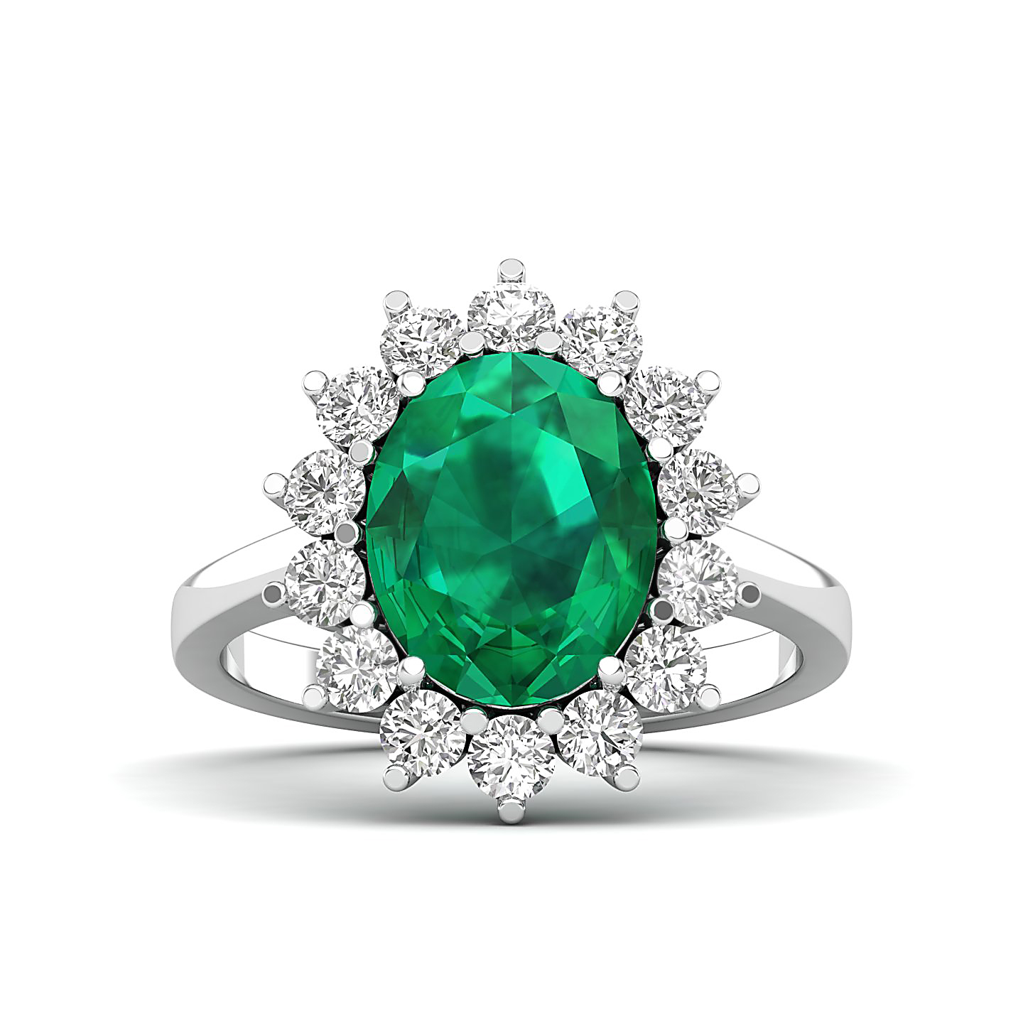 The Shining Emerald Gold Ring