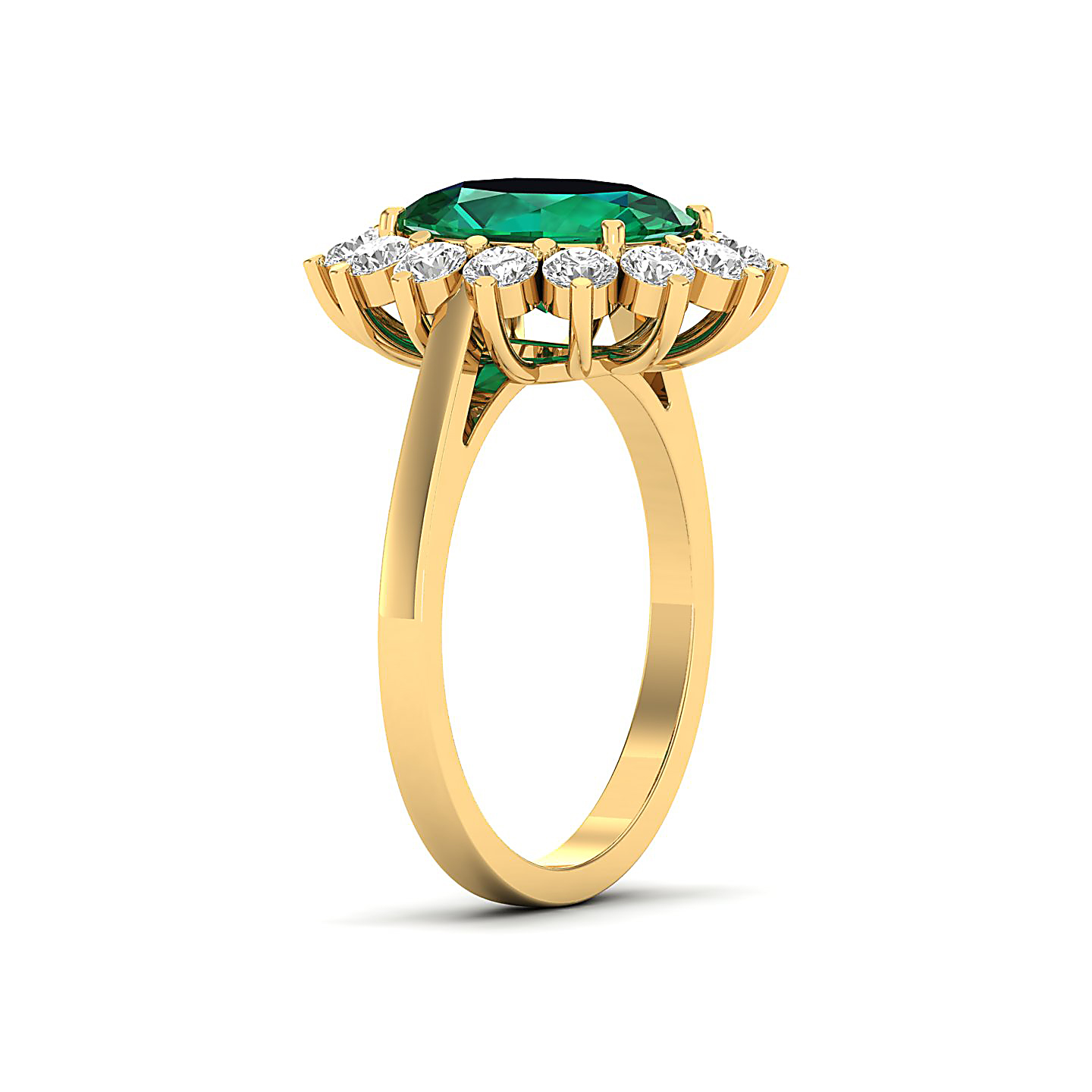 The Shining Emerald Gold Ring