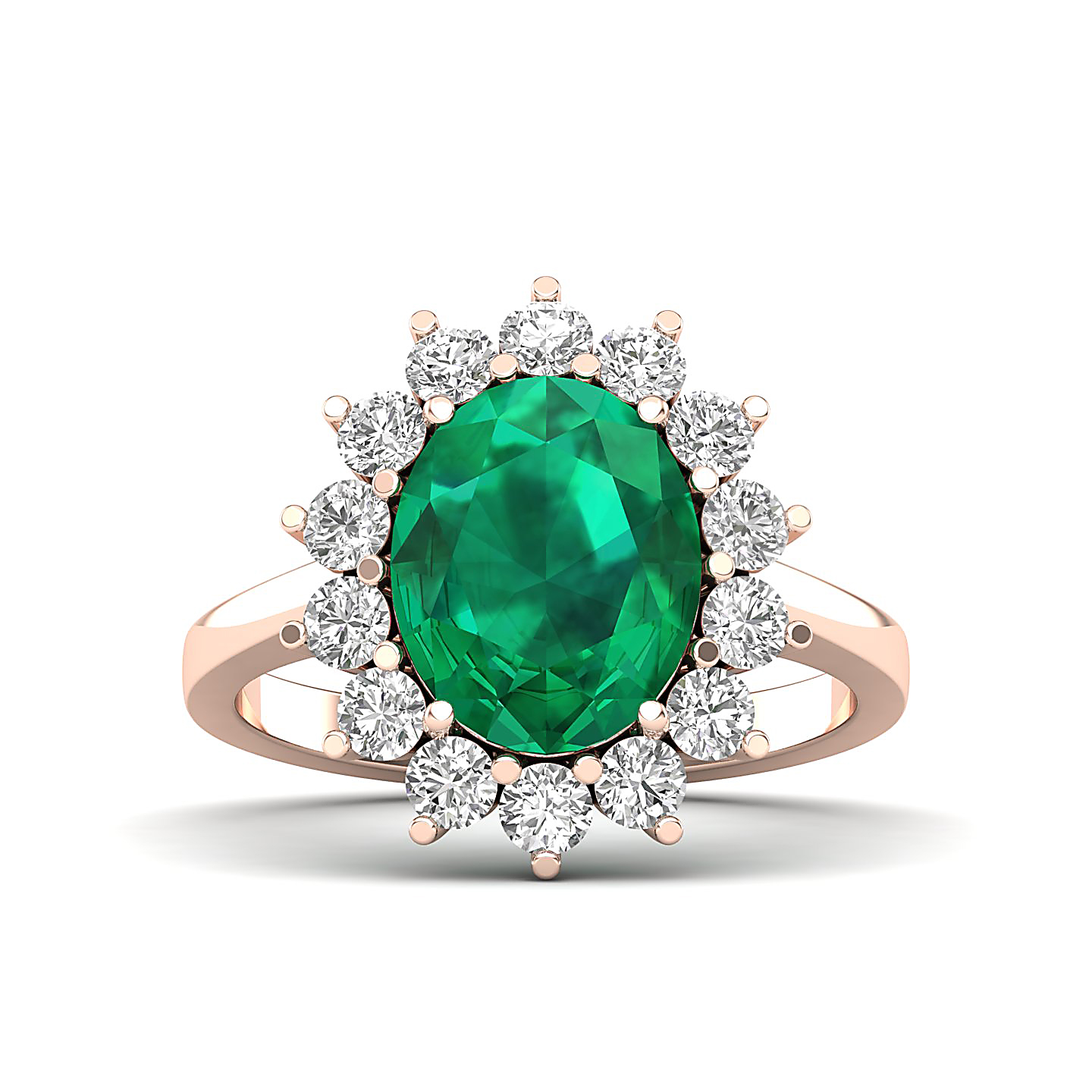 The Shining Emerald Gold Ring