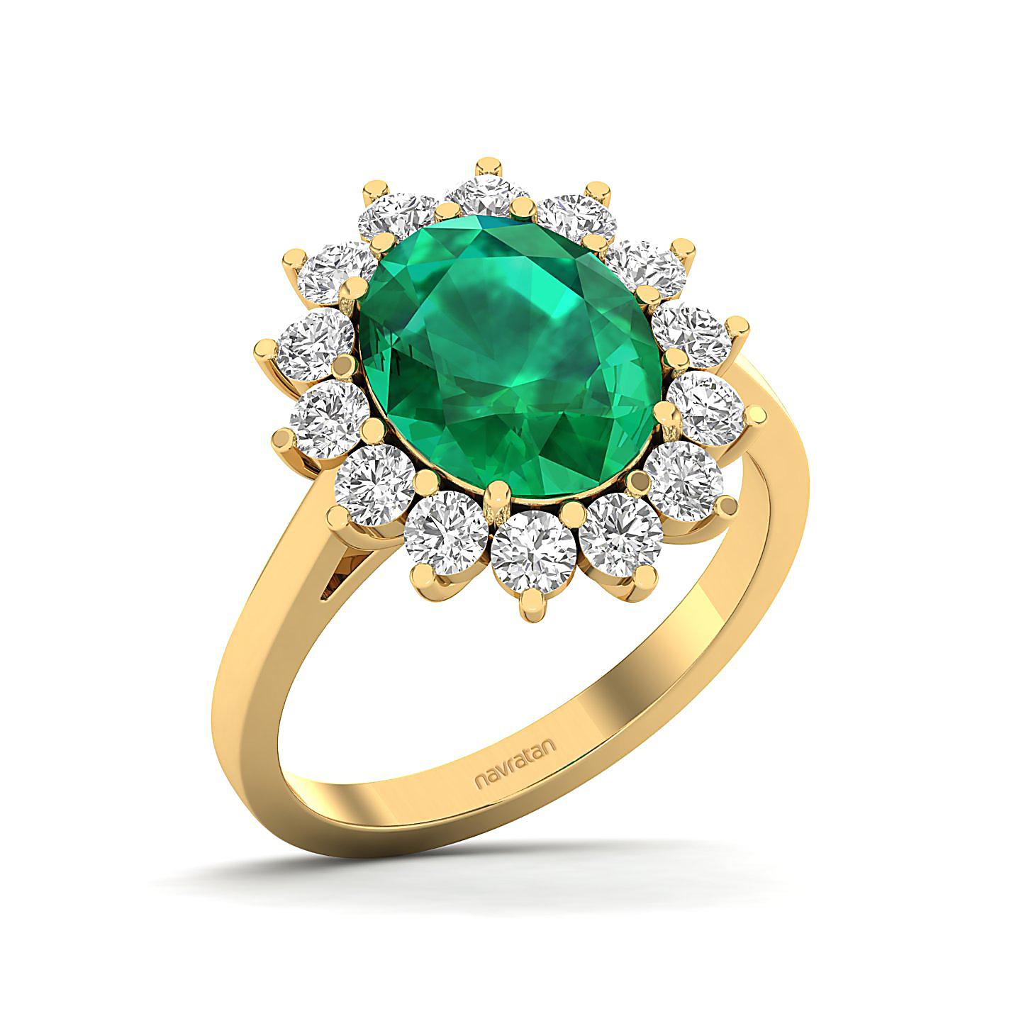 The Shining Emerald Gold Ring