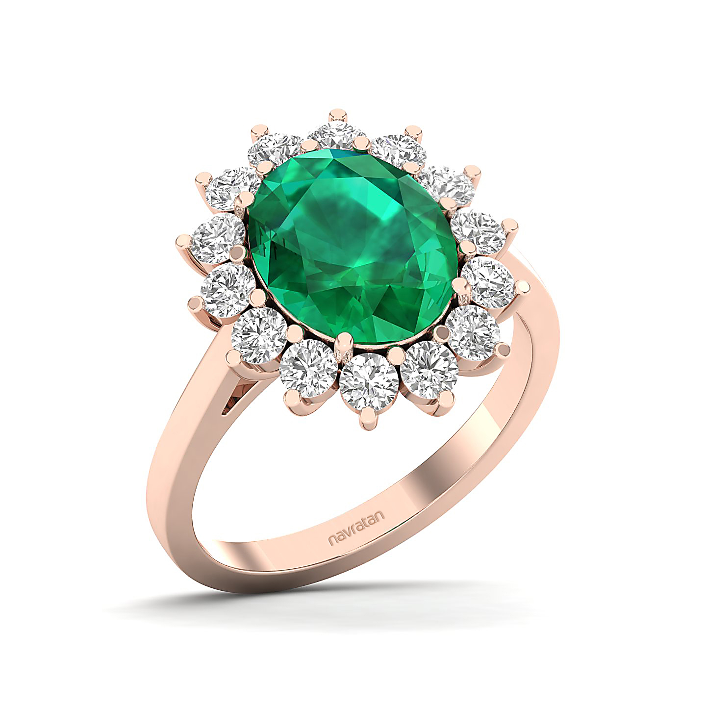The Shining Emerald Gold Ring
