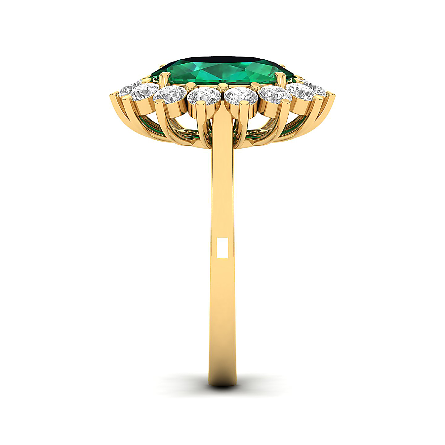 The Shining Emerald Gold Ring