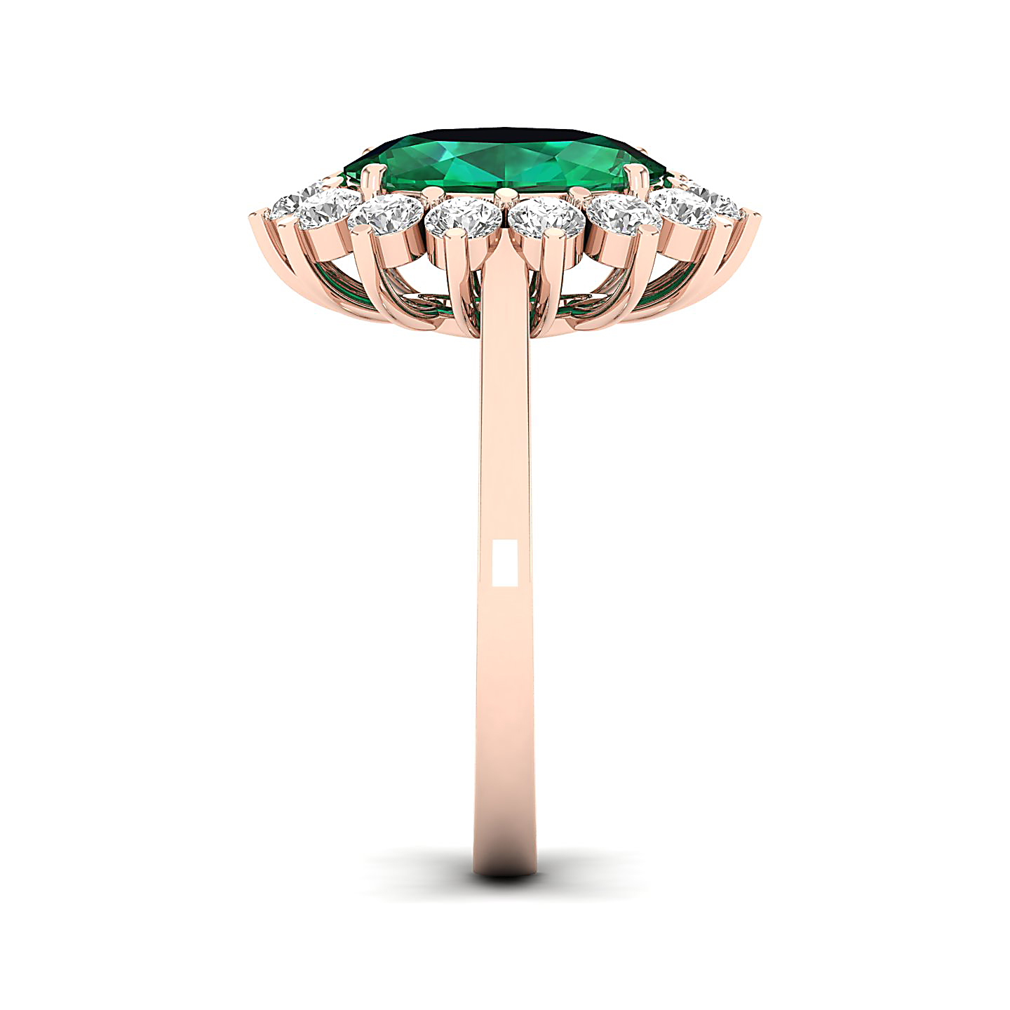 The Shining Emerald Gold Ring