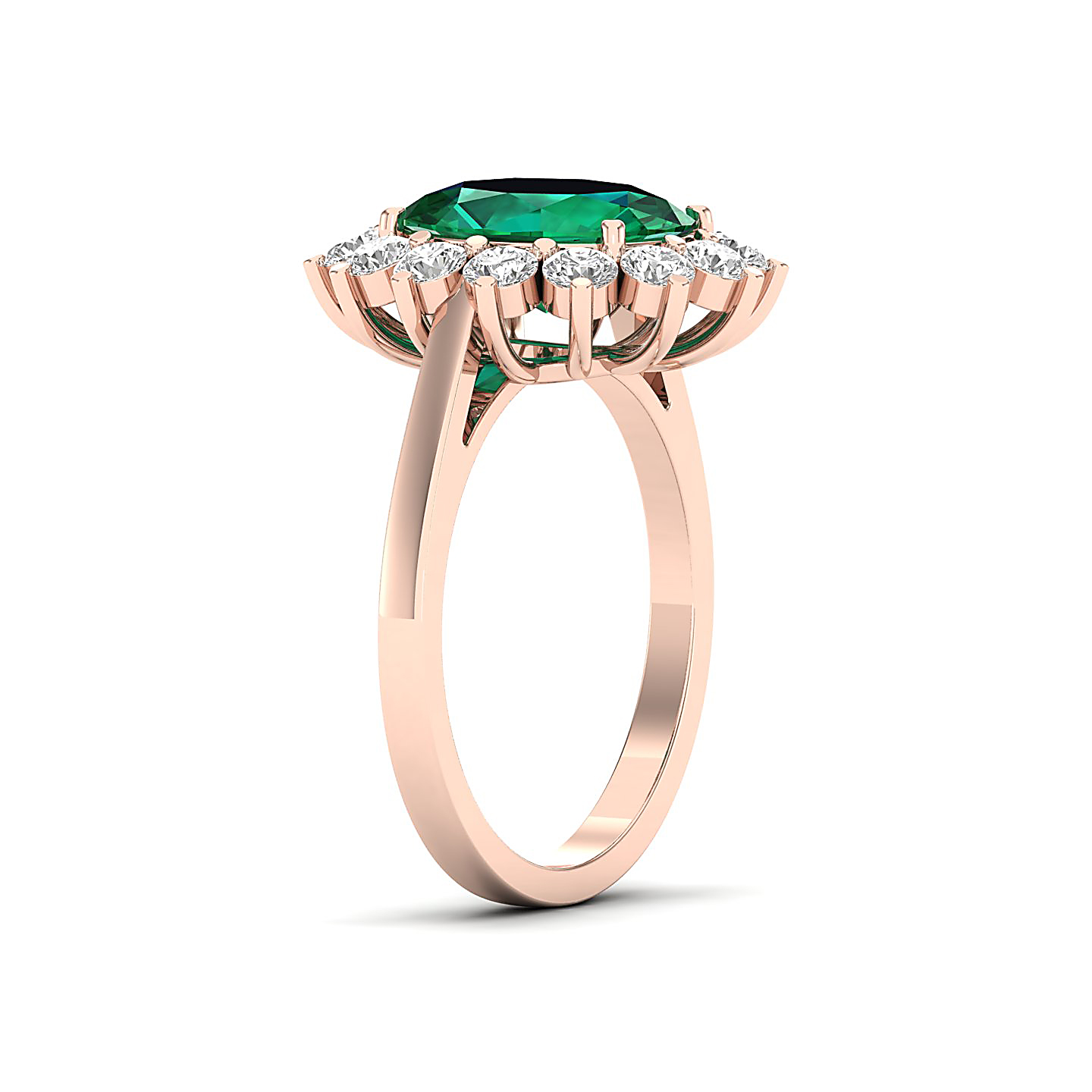 The Shining Emerald Gold Ring