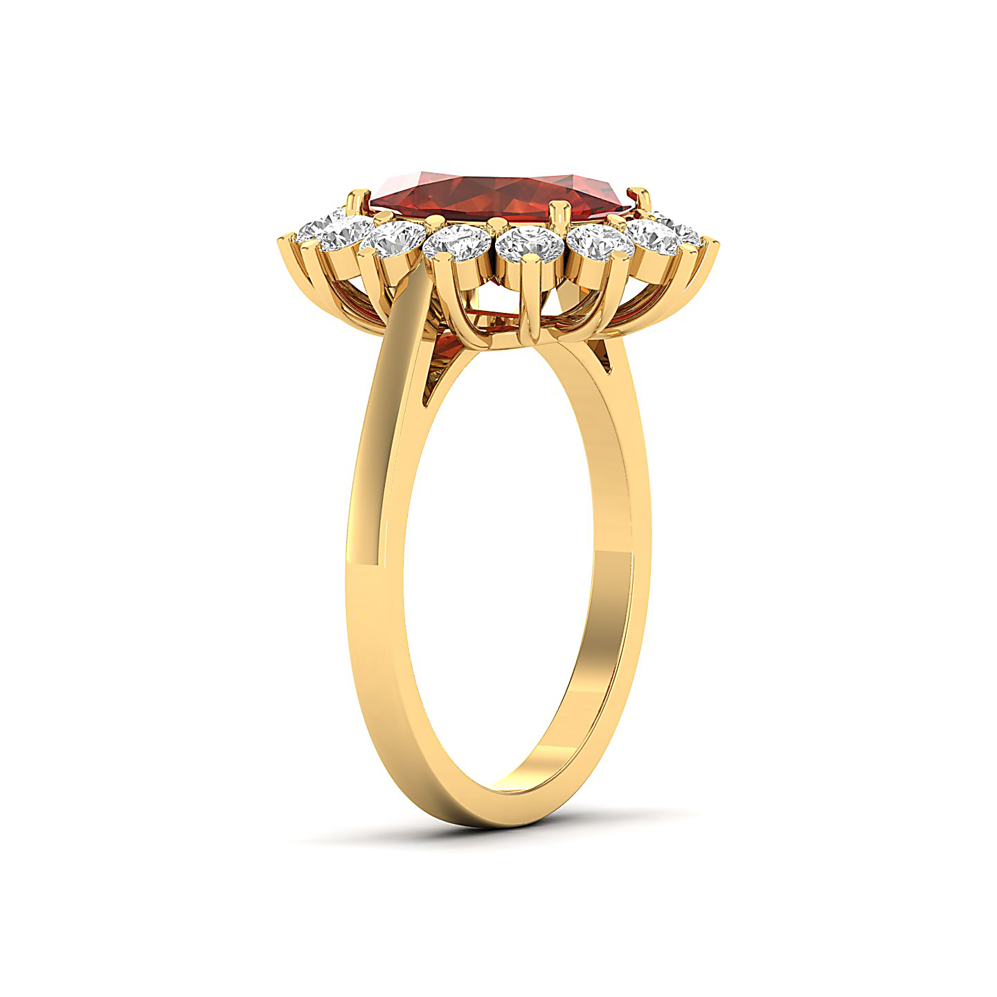 The Shining Hessonite Gold Ring