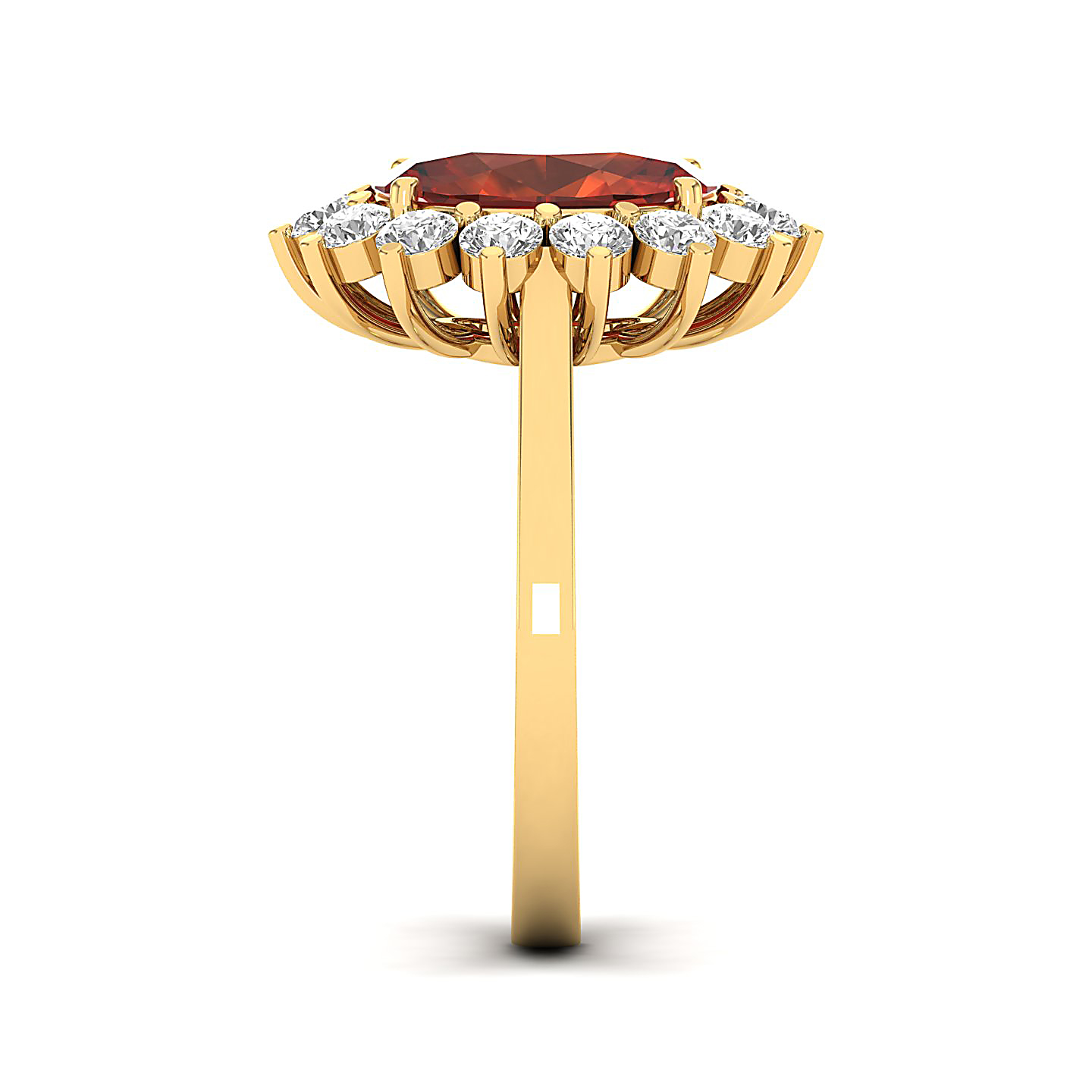 The Shining Hessonite Gold Ring