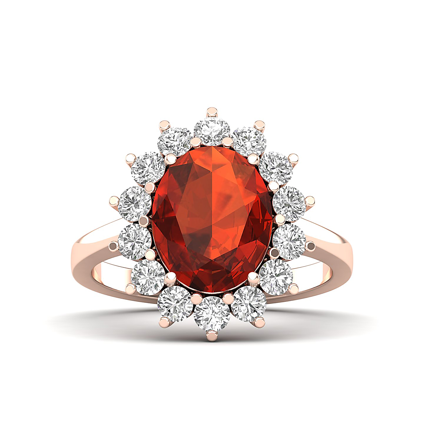 The Shining Hessonite Gold Ring