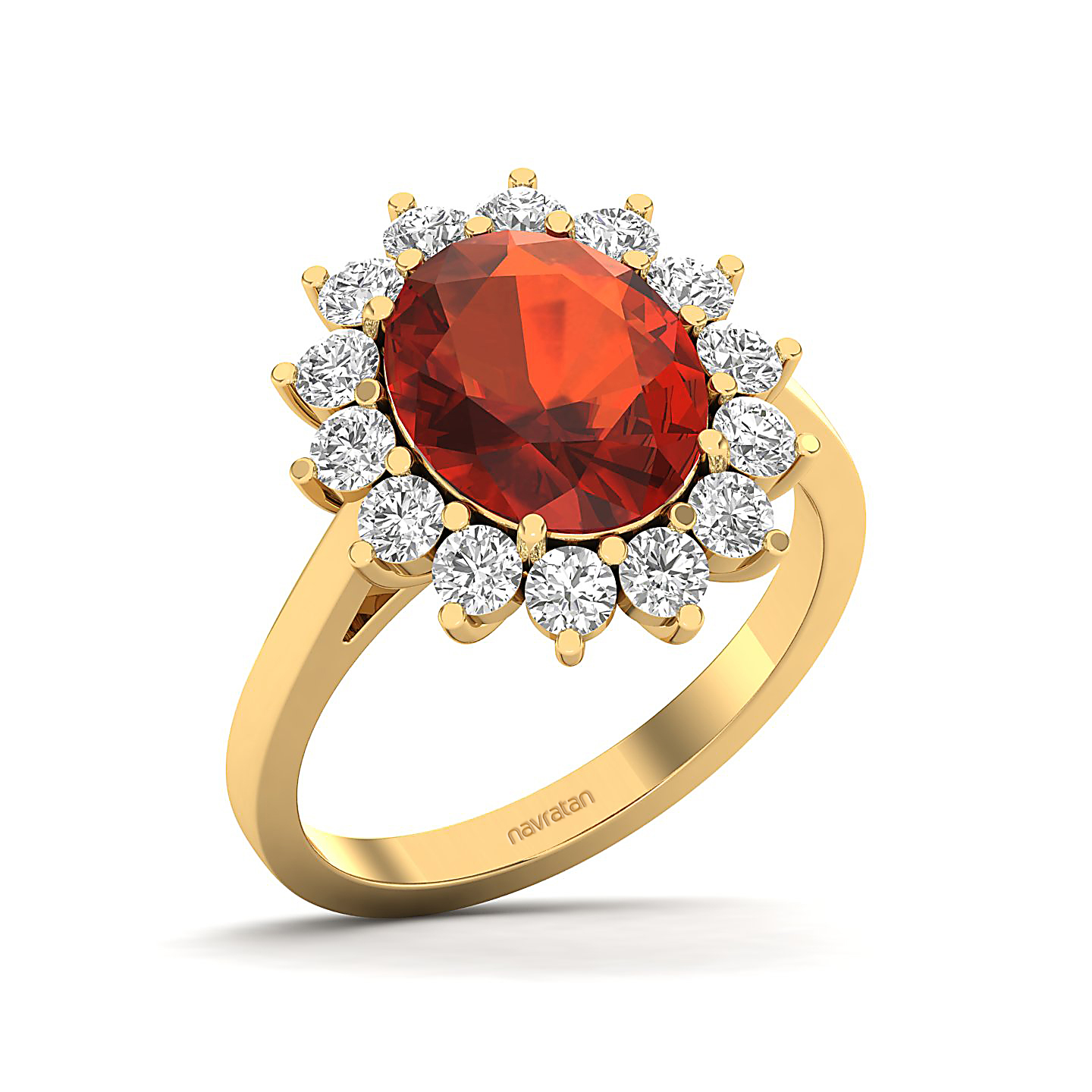 The Shining Hessonite Gold Ring