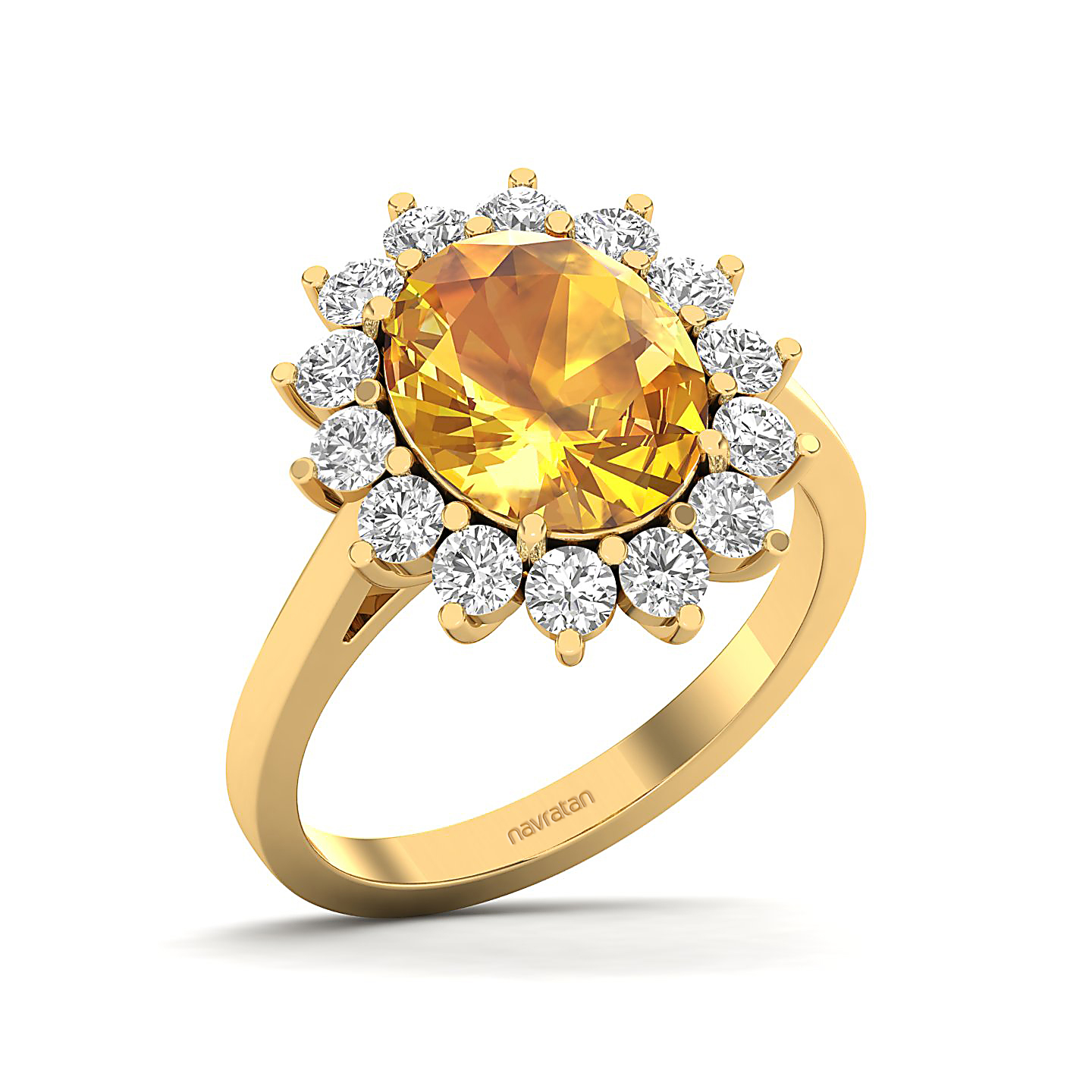 The Shining Yellow Sapphire Gold Ring