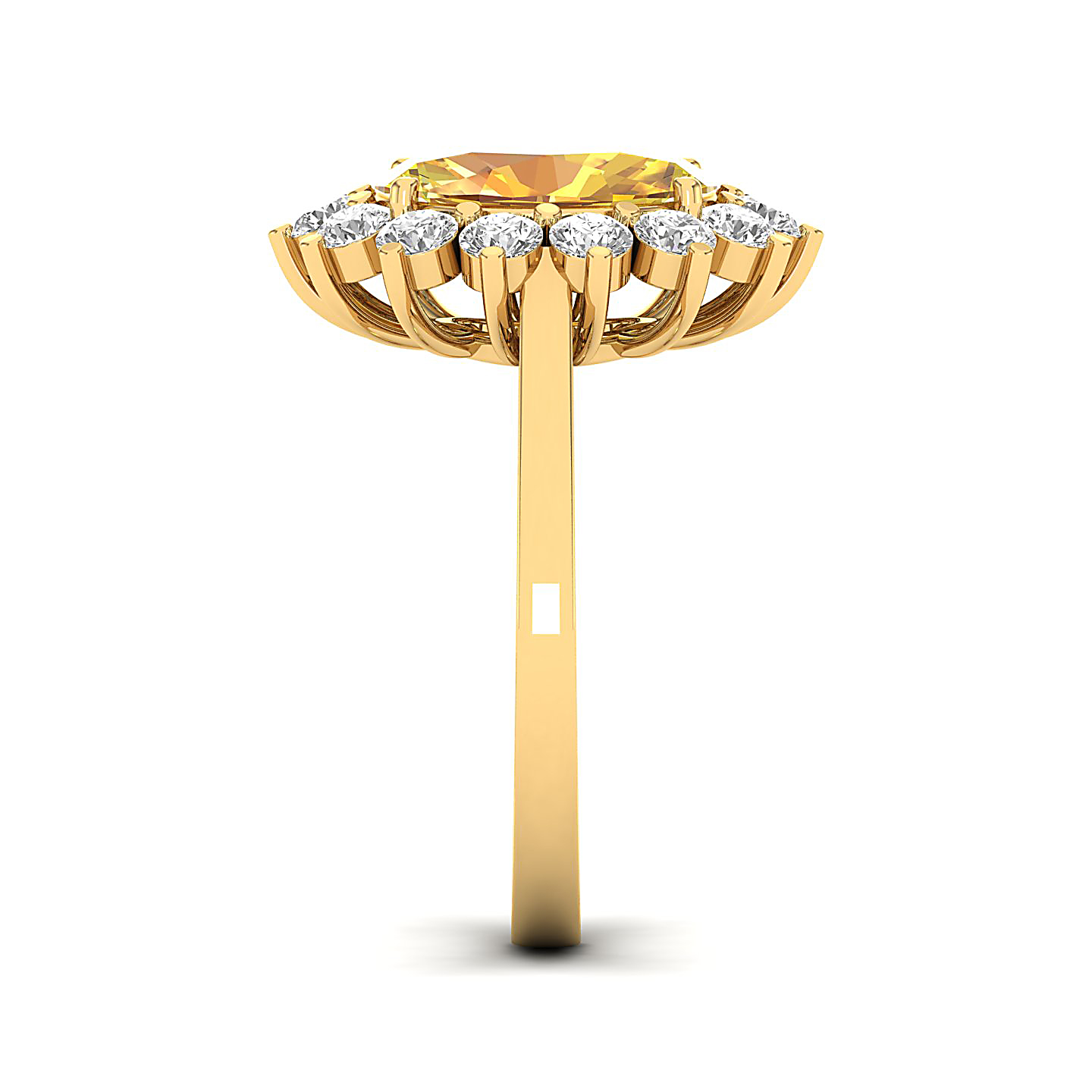 The Shining Yellow Sapphire Gold Ring