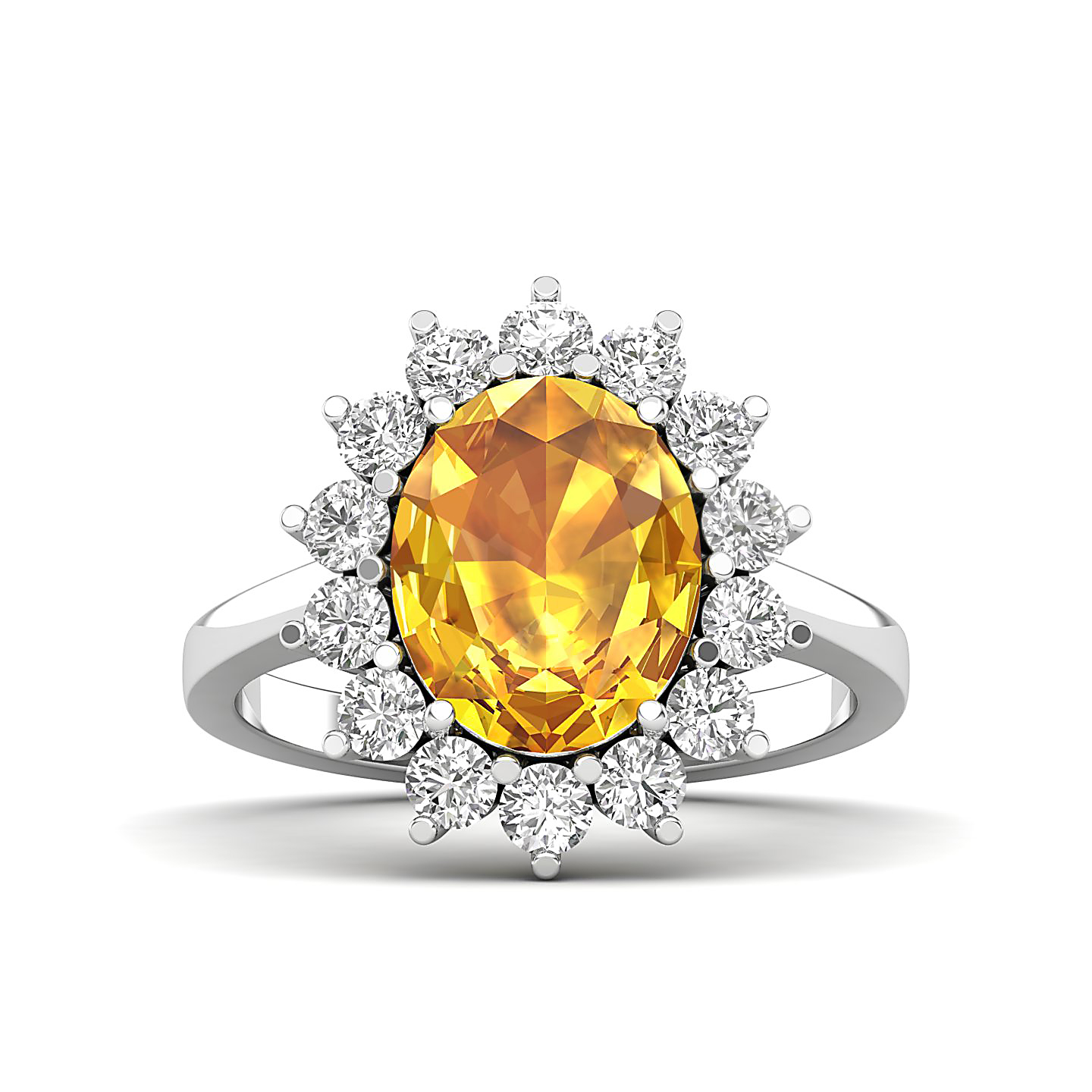 The Shining Yellow Sapphire Gold Ring