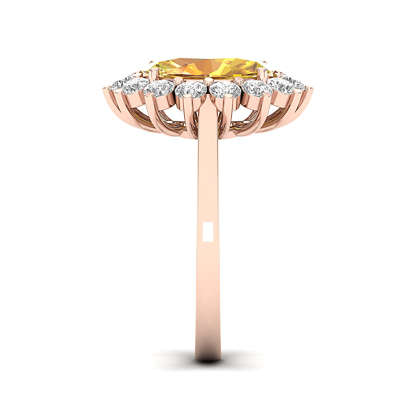 The Shining Yellow Sapphire Gold Ring