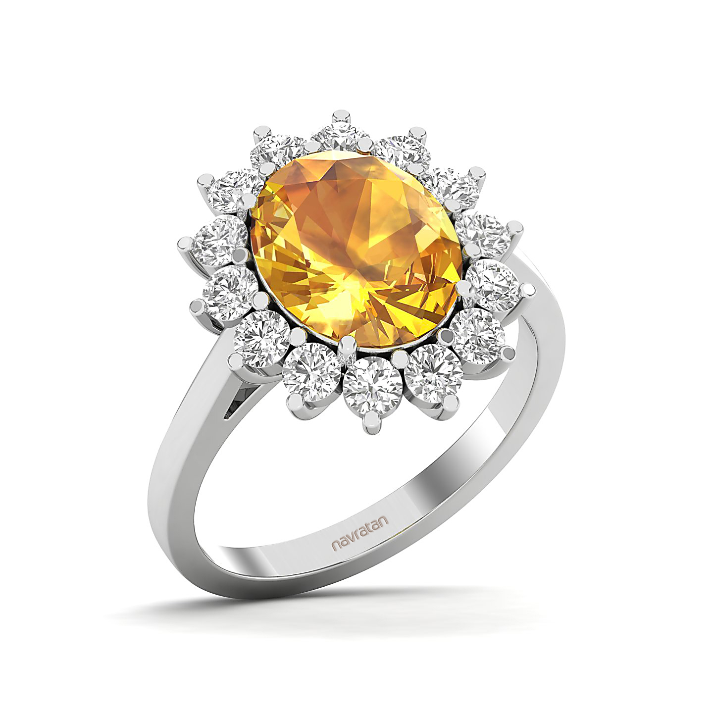 The Shining Yellow Sapphire Gold Ring
