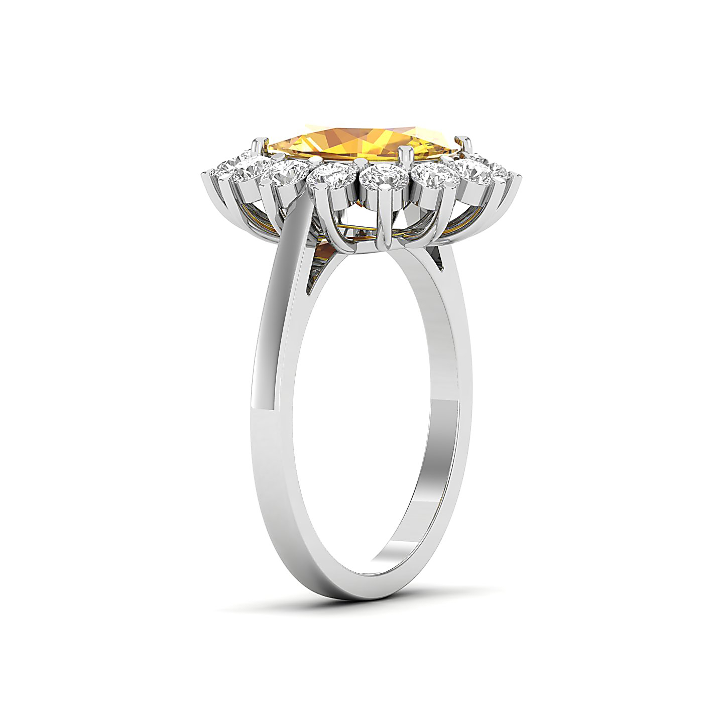 The Shining Yellow Sapphire Gold Ring