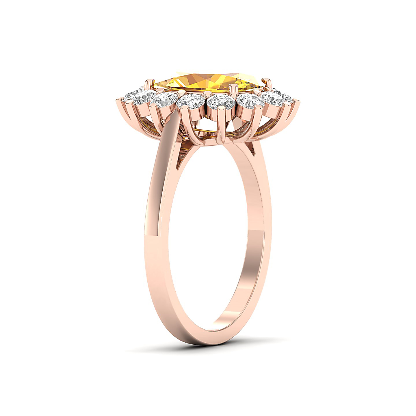 The Shining Yellow Sapphire Gold Ring