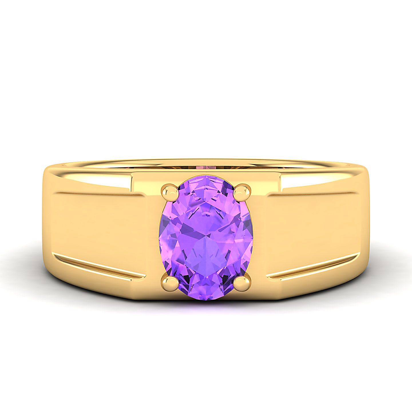 The Splendour Amethyst Gold Ring