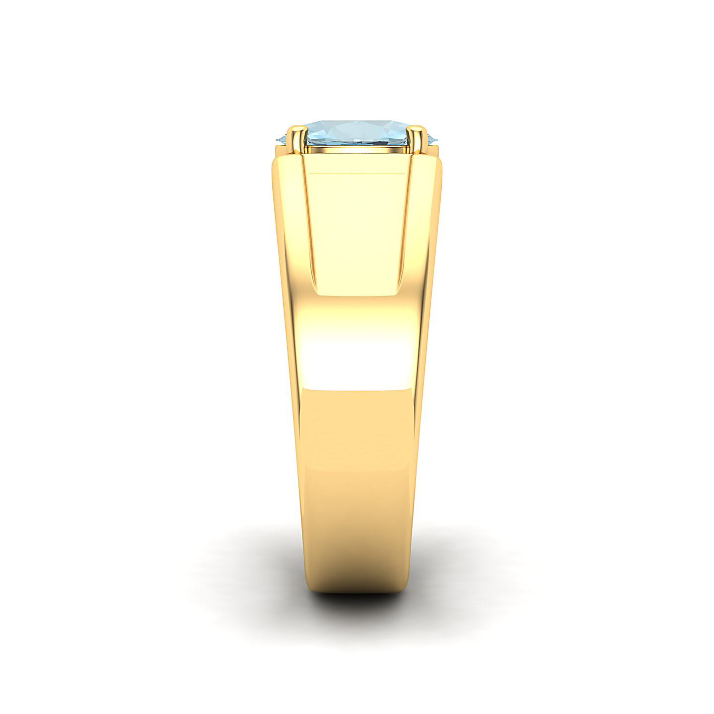 The Splendour Aquamarine Gold Ring