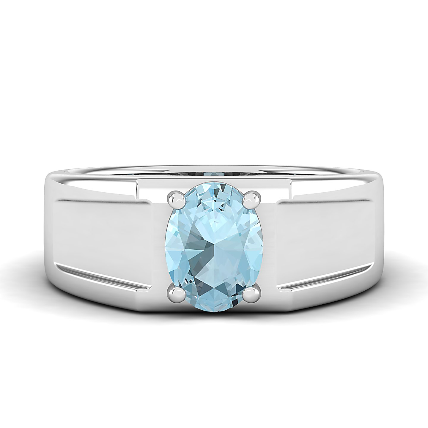 The Splendour Aquamarine Gold Ring