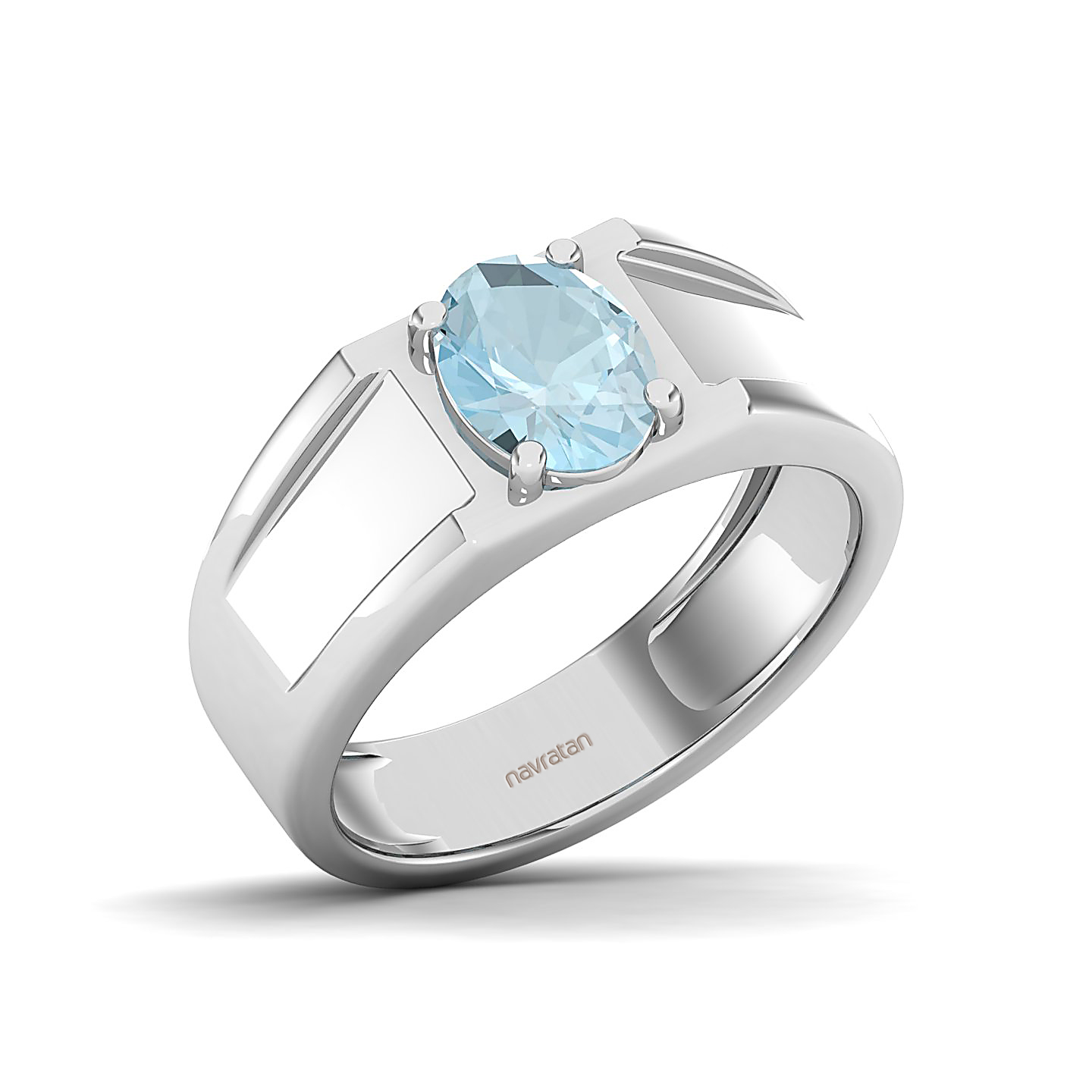 The Splendour Aquamarine Gold Ring