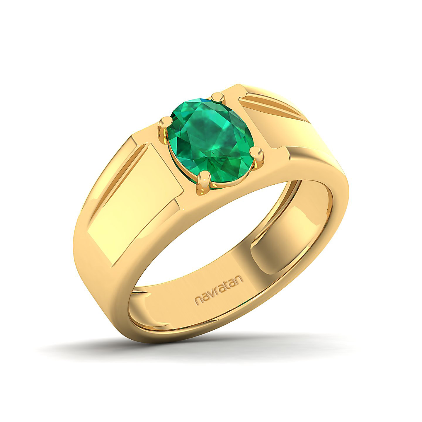 The Splendour Emerald Gold Ring