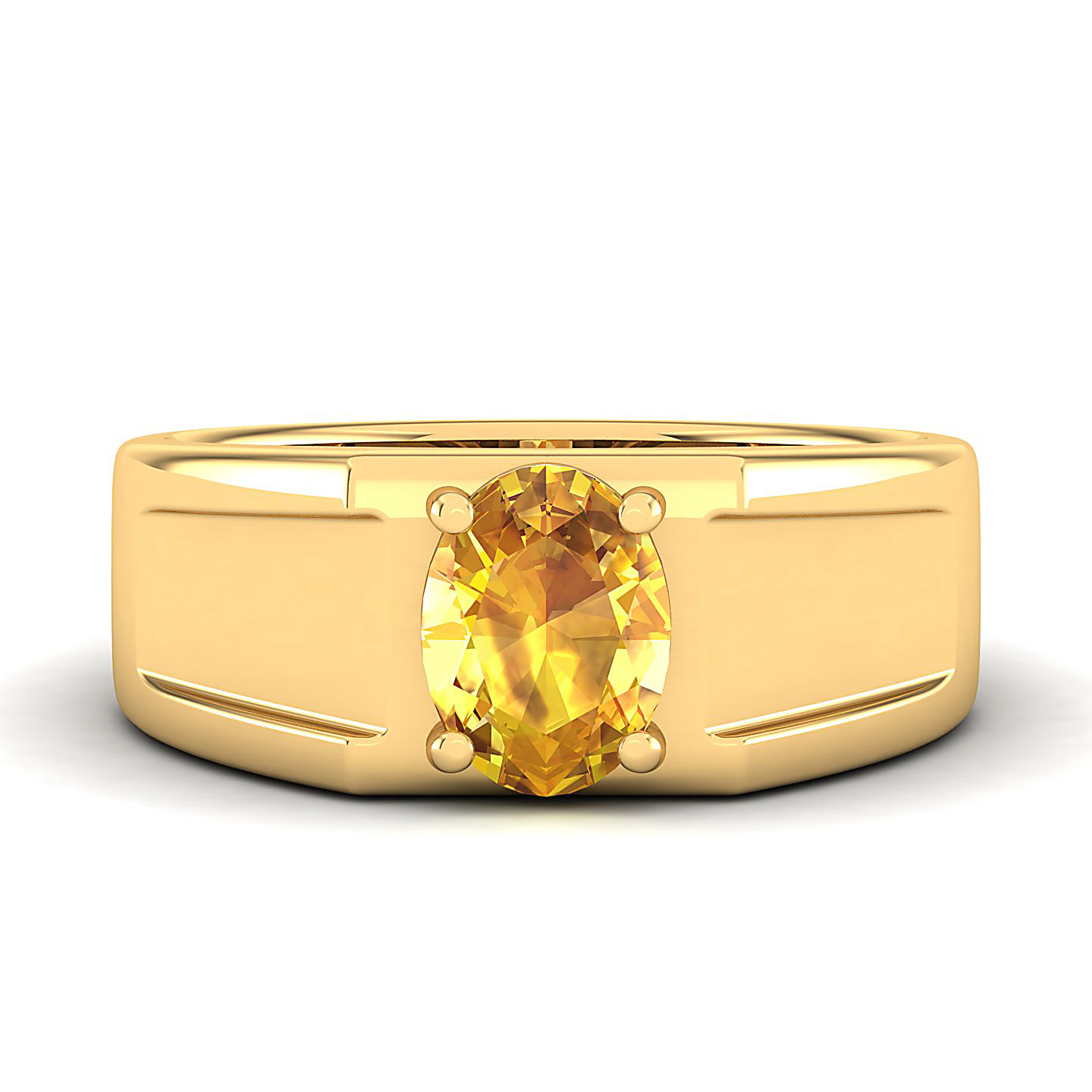 The Splendour Yellow Sapphire Gold Ring
