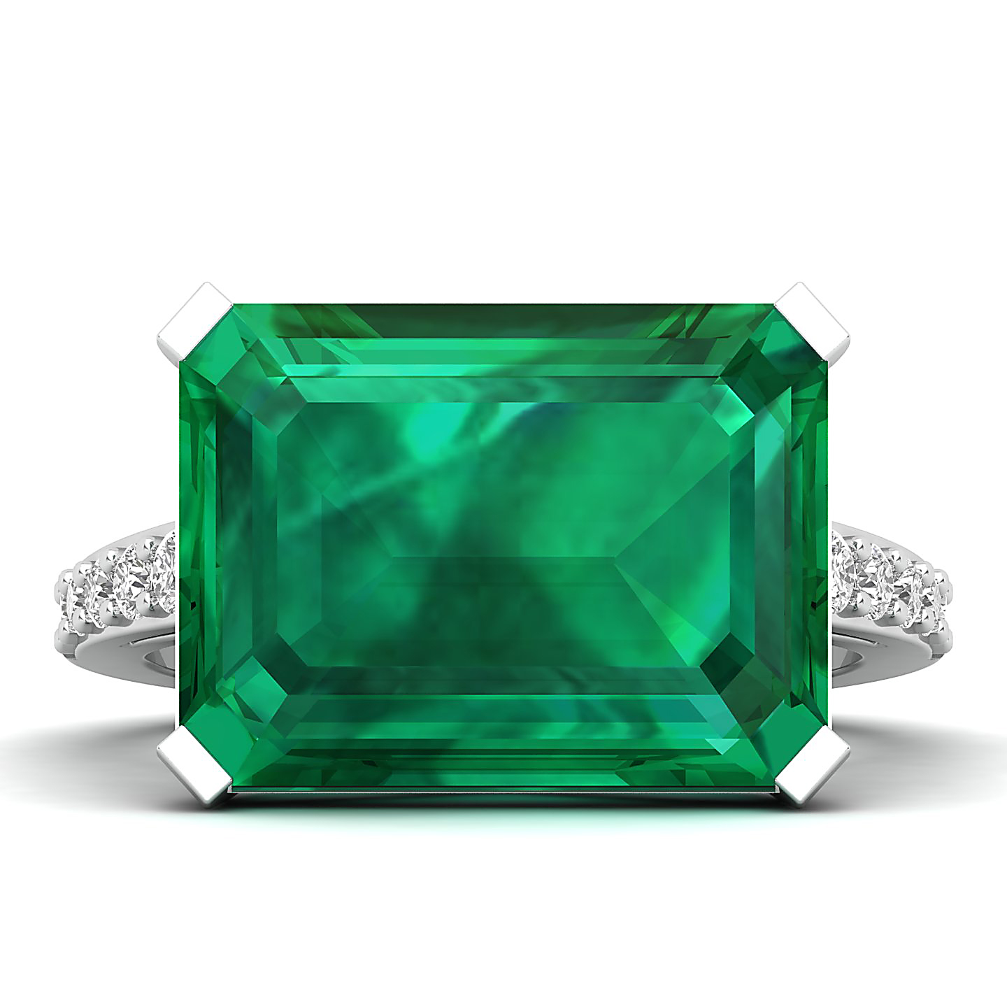 The Subtle Single Stone Emerald Ring
