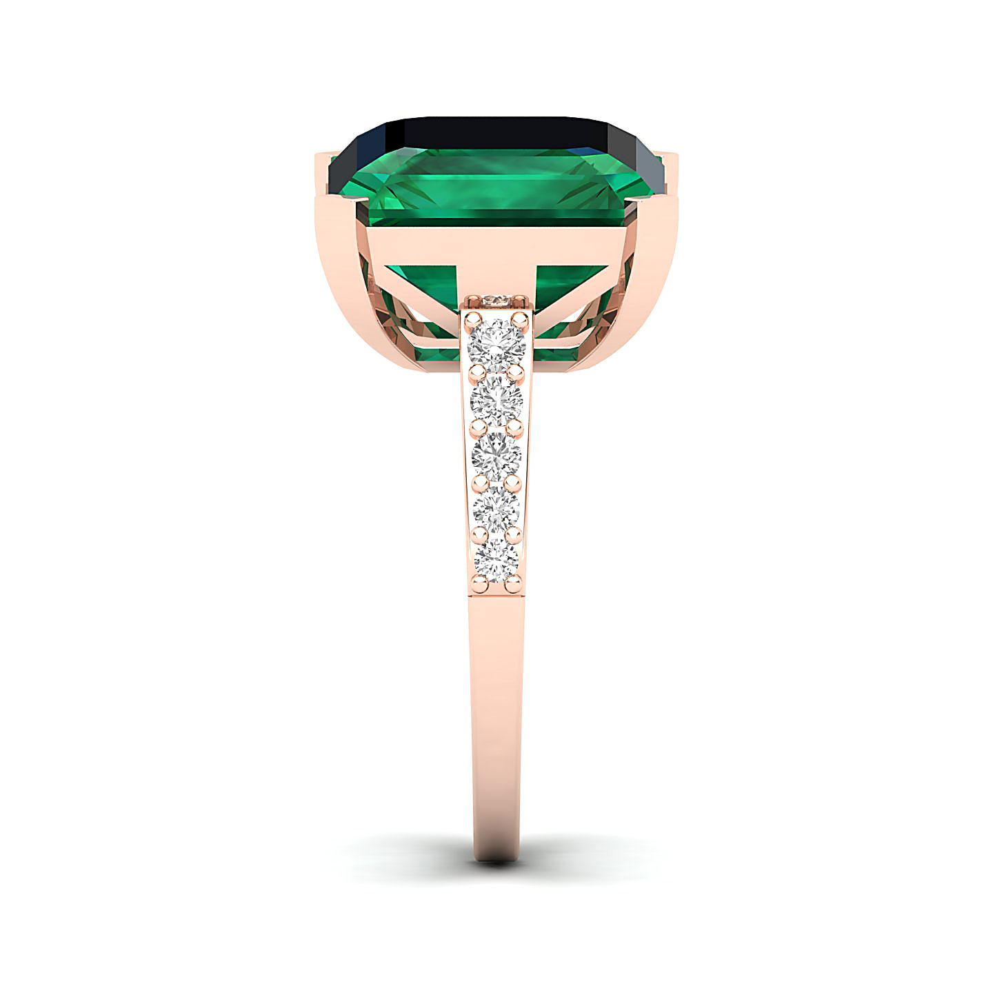 The Subtle Single Stone Emerald Ring