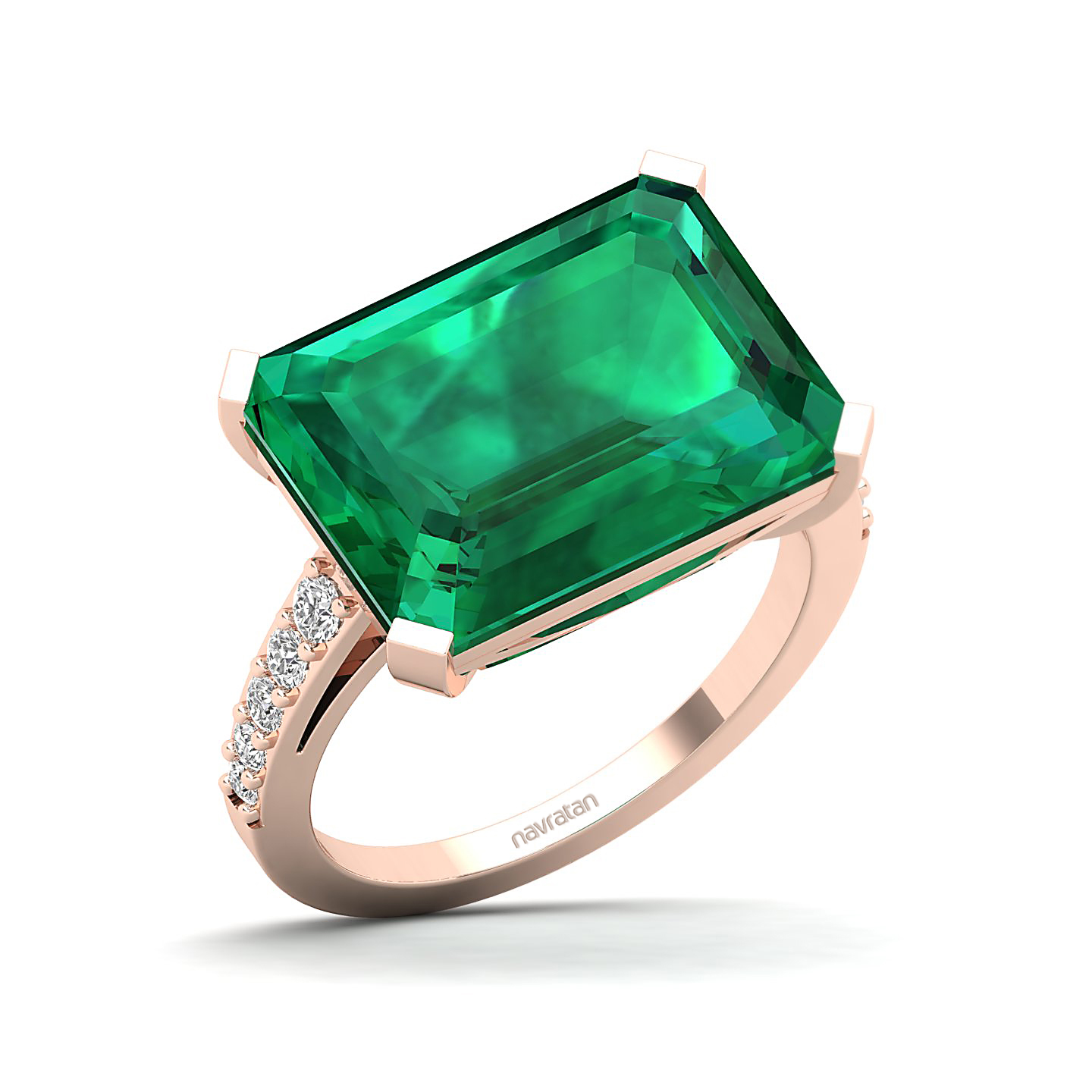 The Subtle Single Stone Emerald Ring