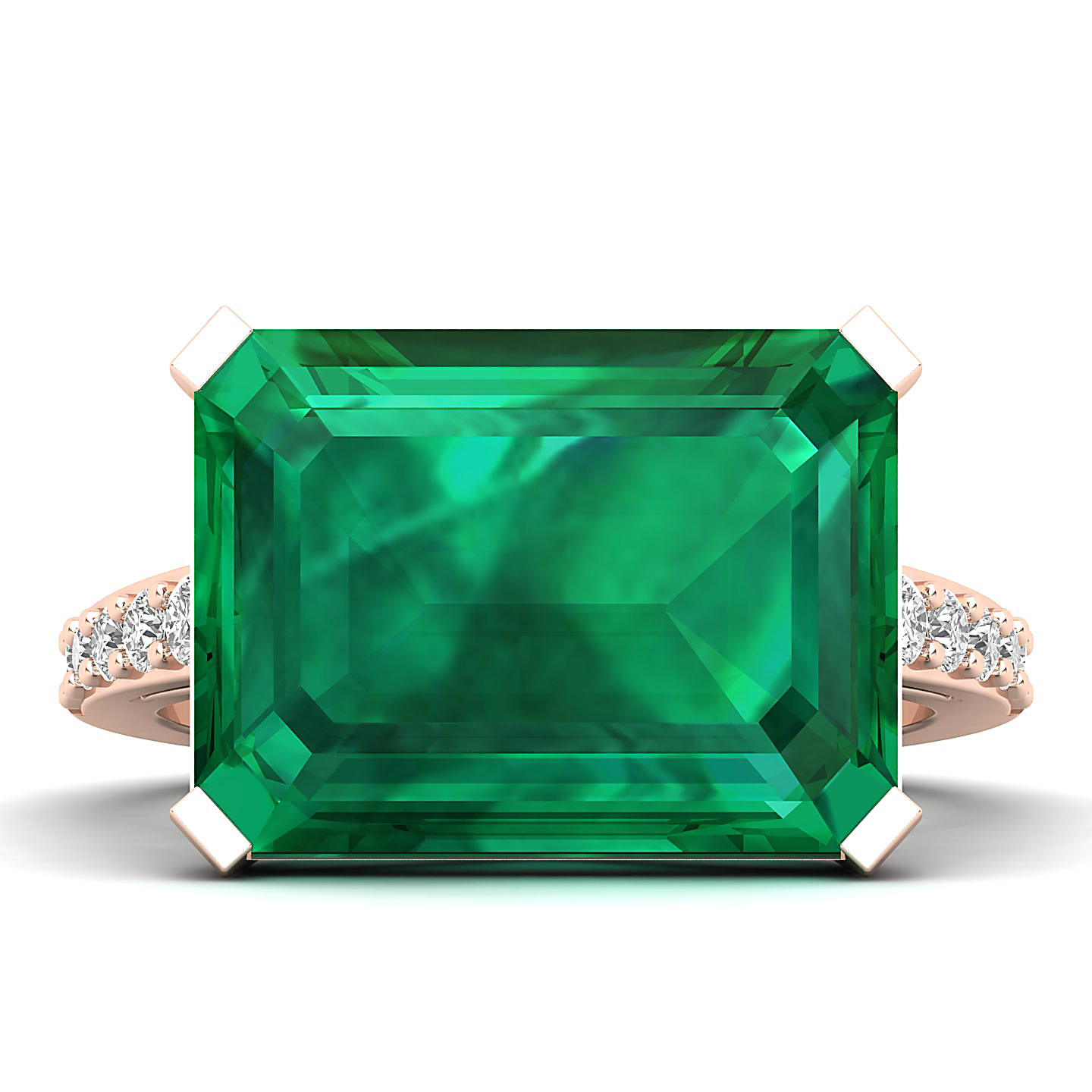 The Subtle Single Stone Emerald Ring