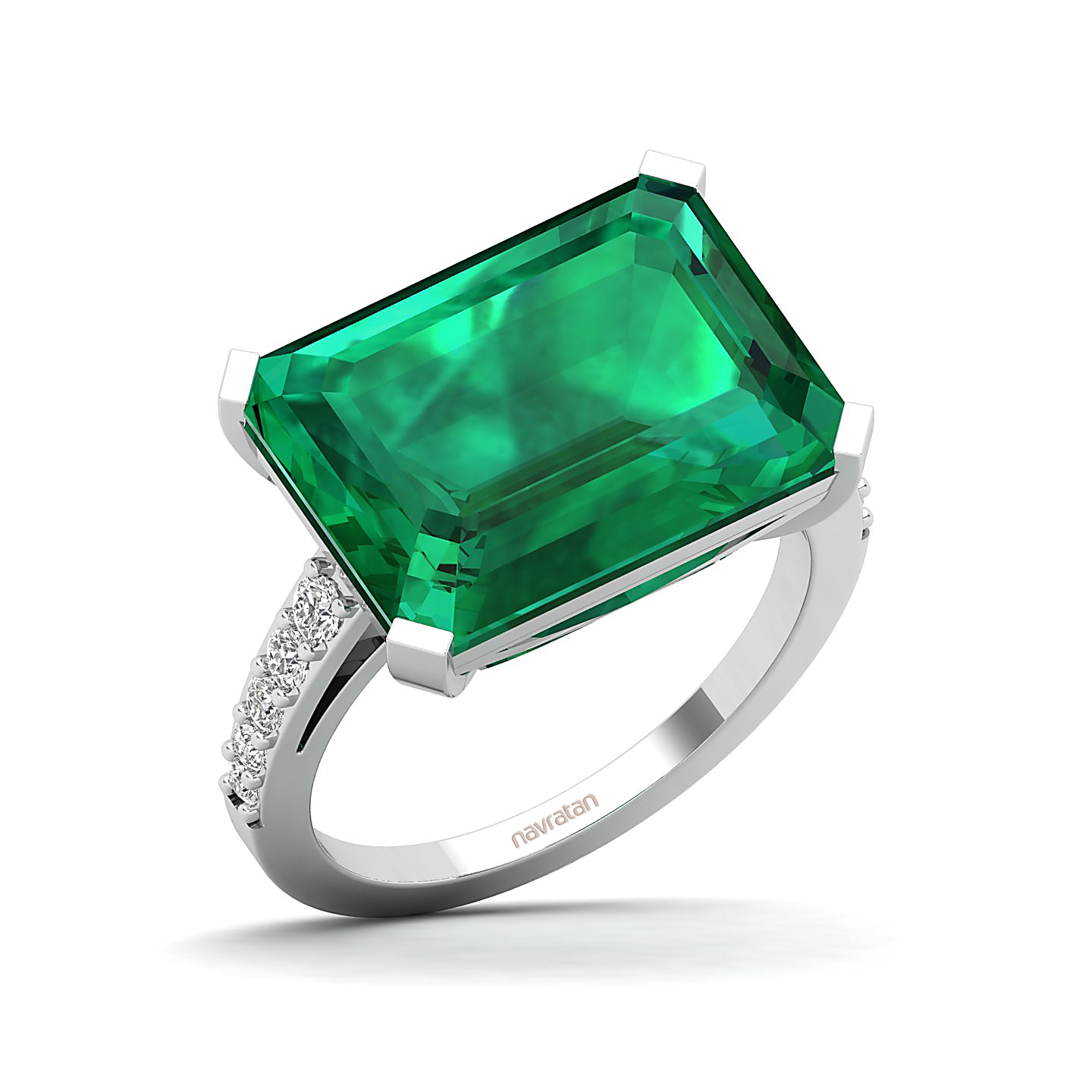 The Subtle Single Stone Emerald Ring