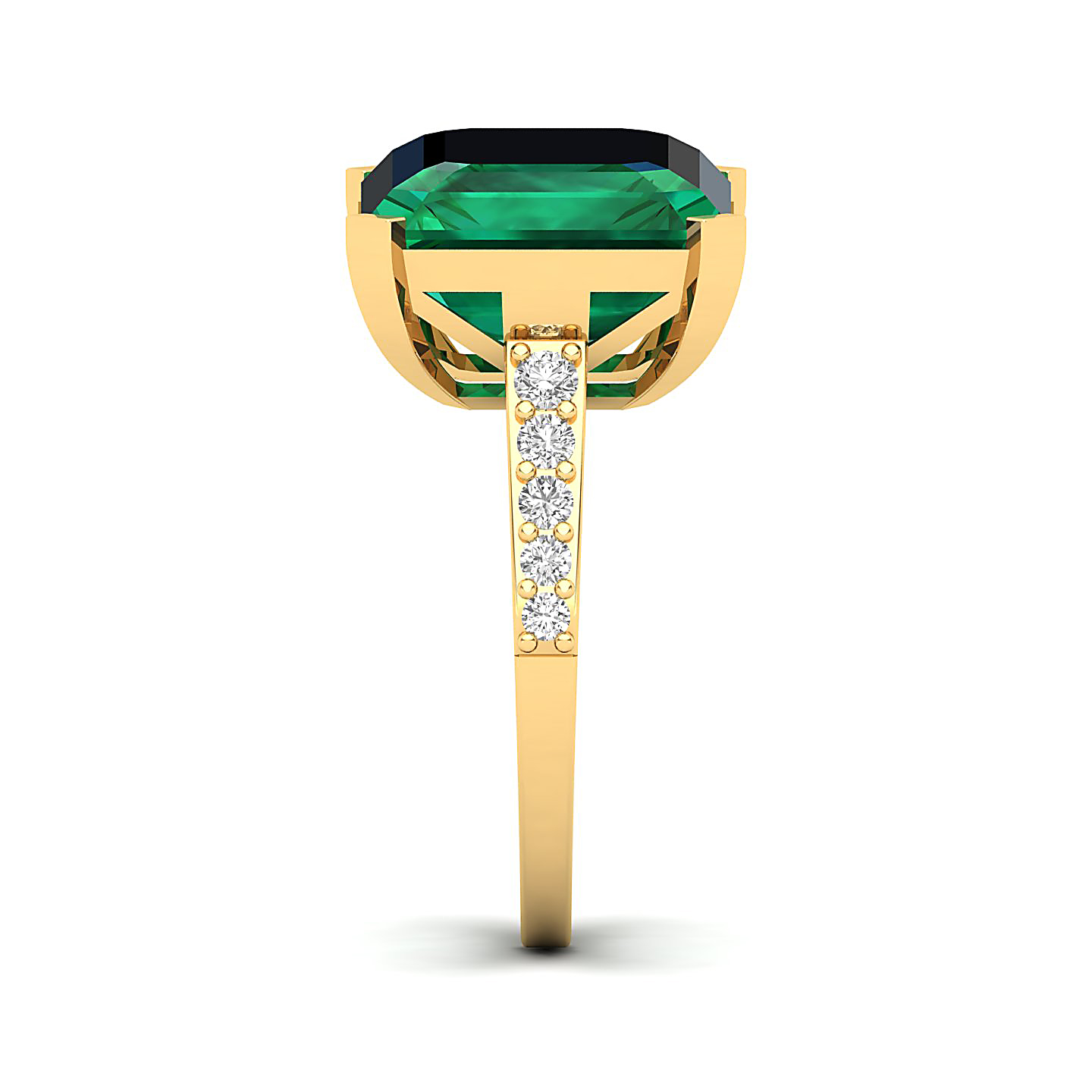 The Subtle Single Stone Emerald Ring