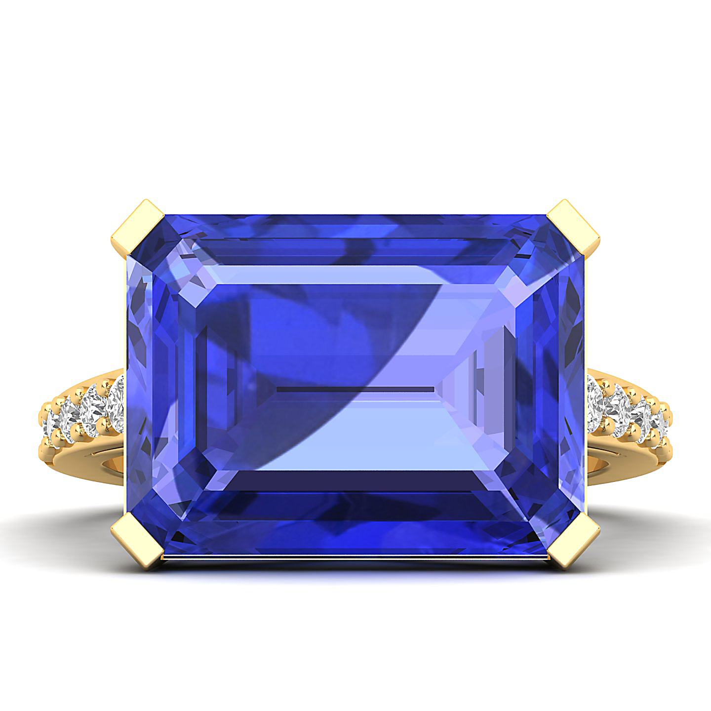 The Subtle Single Stone Tanzanite Ring