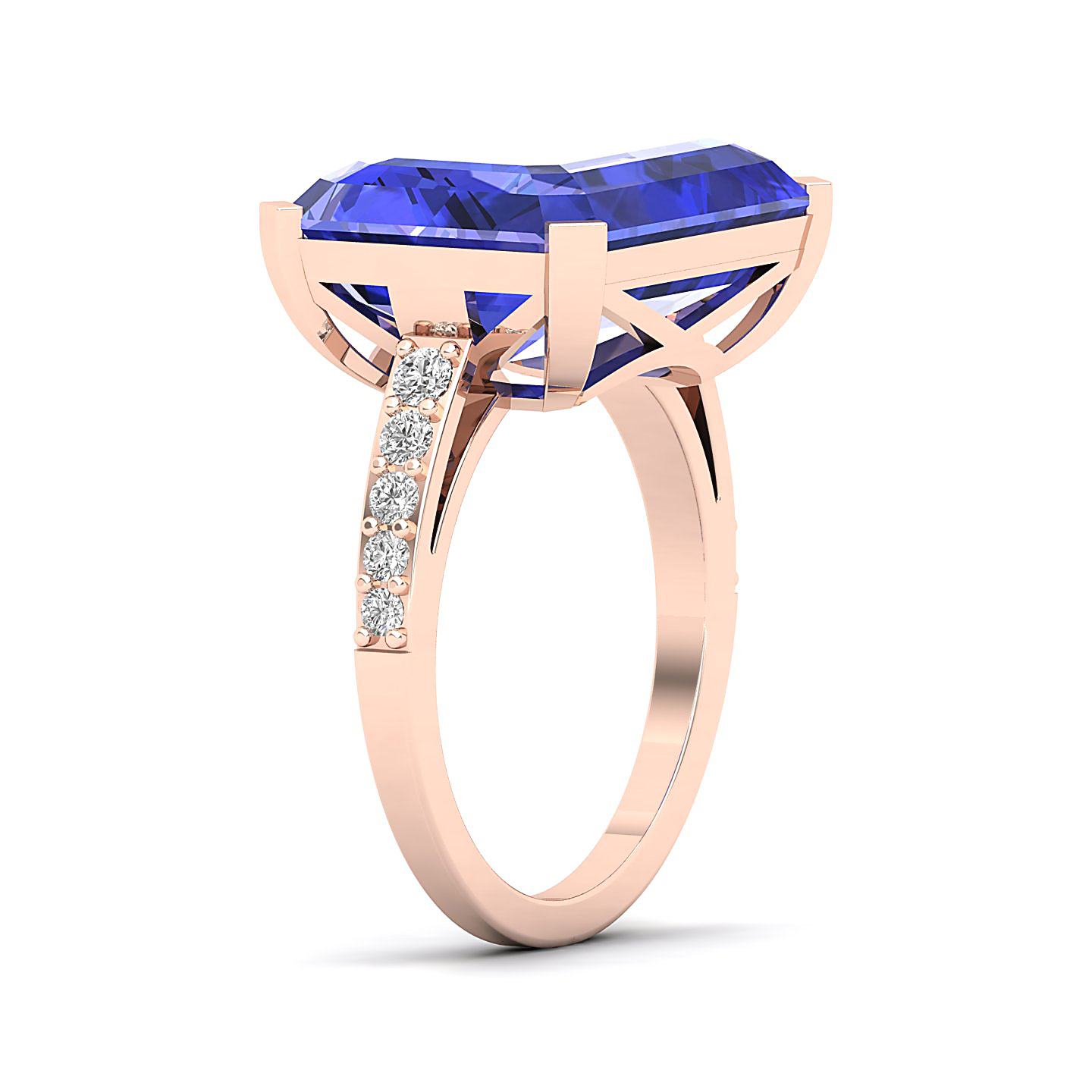The Subtle Single Stone Tanzanite Ring