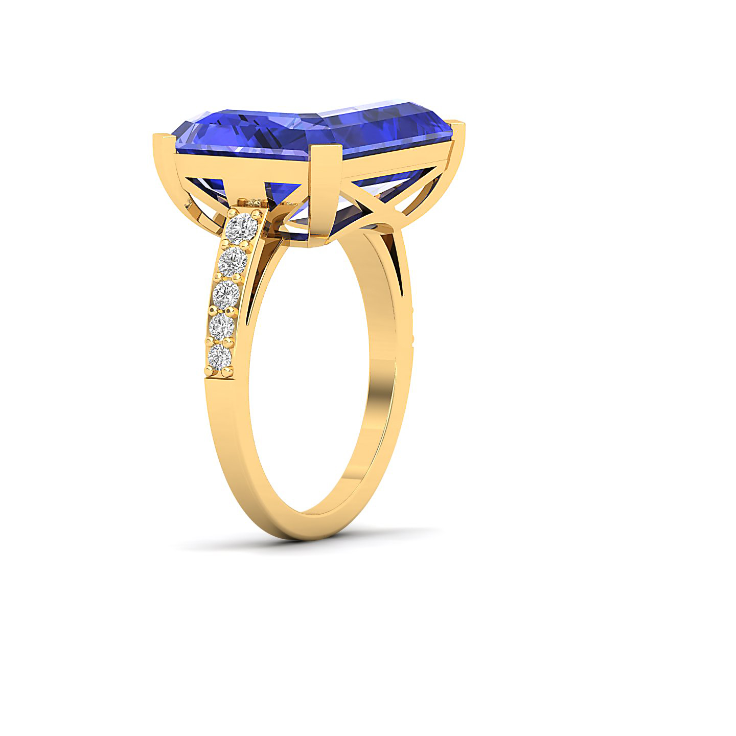 The Subtle Single Stone Tanzanite Ring