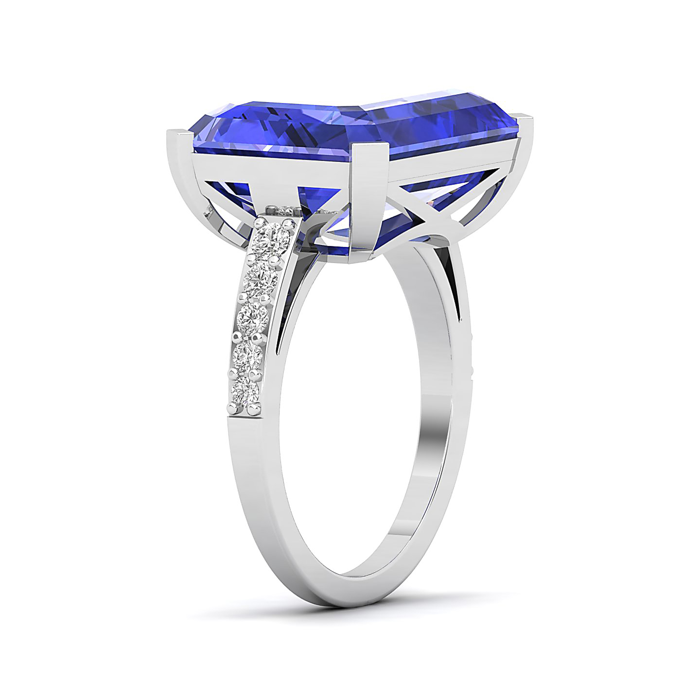 The Subtle Single Stone Tanzanite Ring