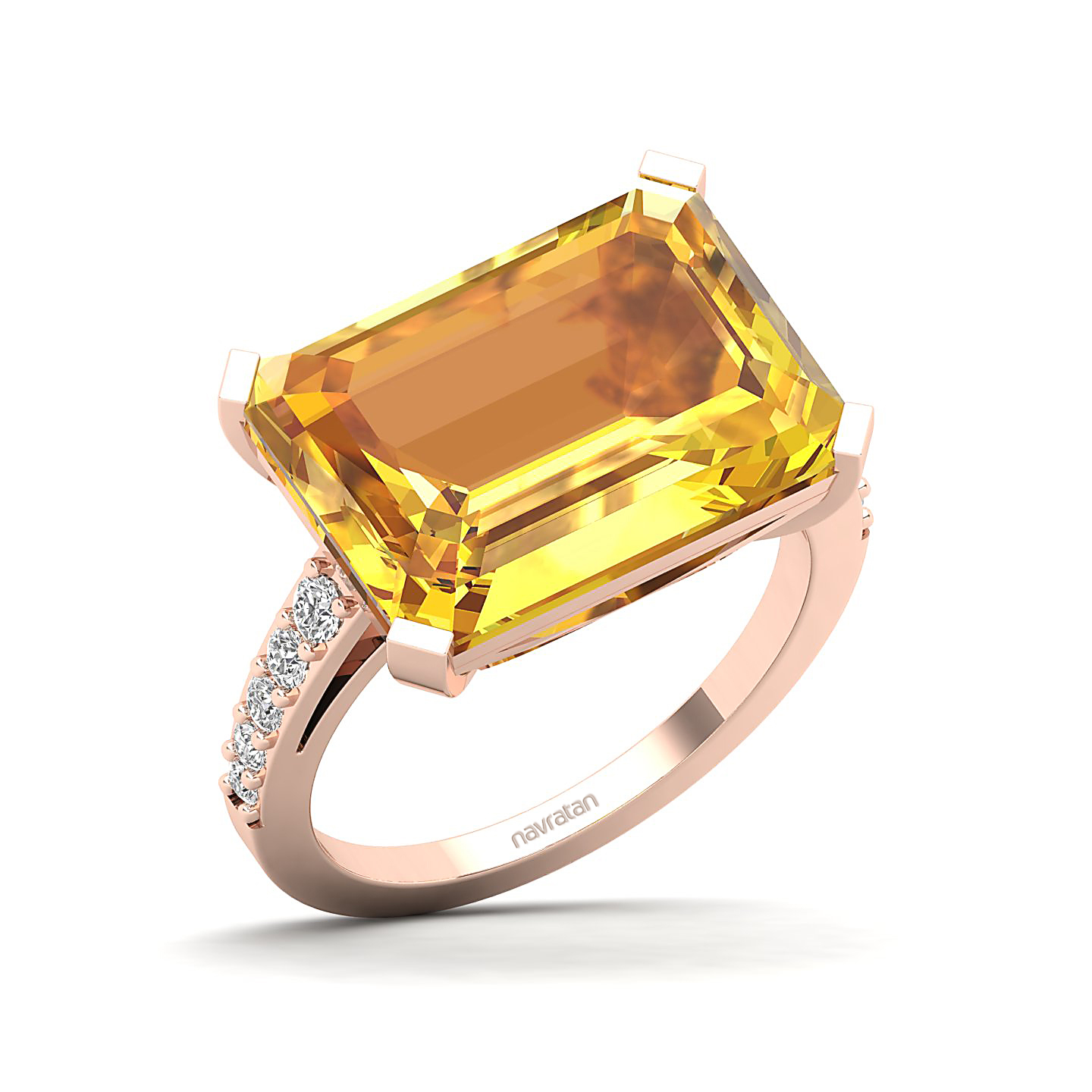 The Subtle Single Stone Yellow Sapphire Ring