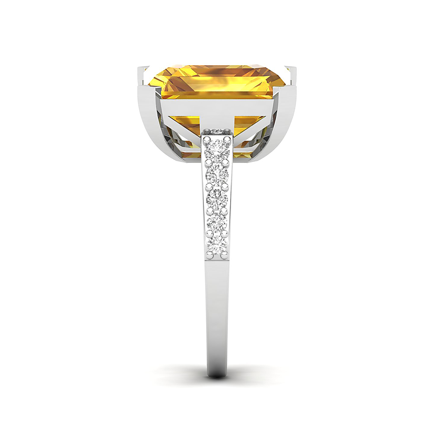 The Subtle Single Stone Yellow Sapphire Ring