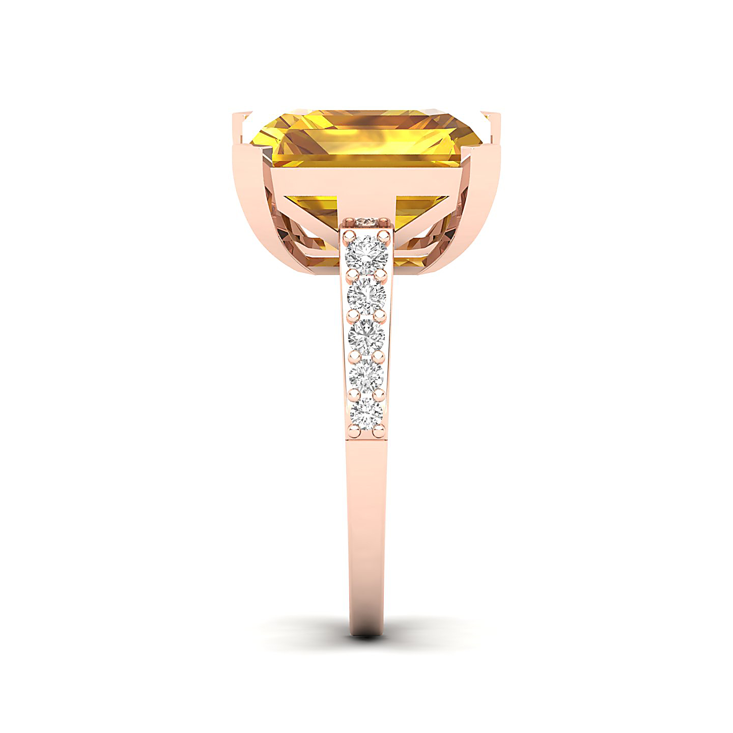 The Subtle Single Stone Yellow Sapphire Ring