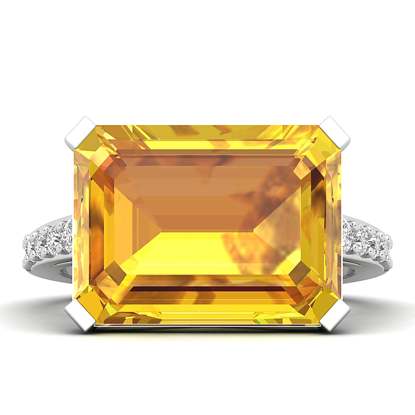 The Subtle Single Stone Yellow Sapphire Ring
