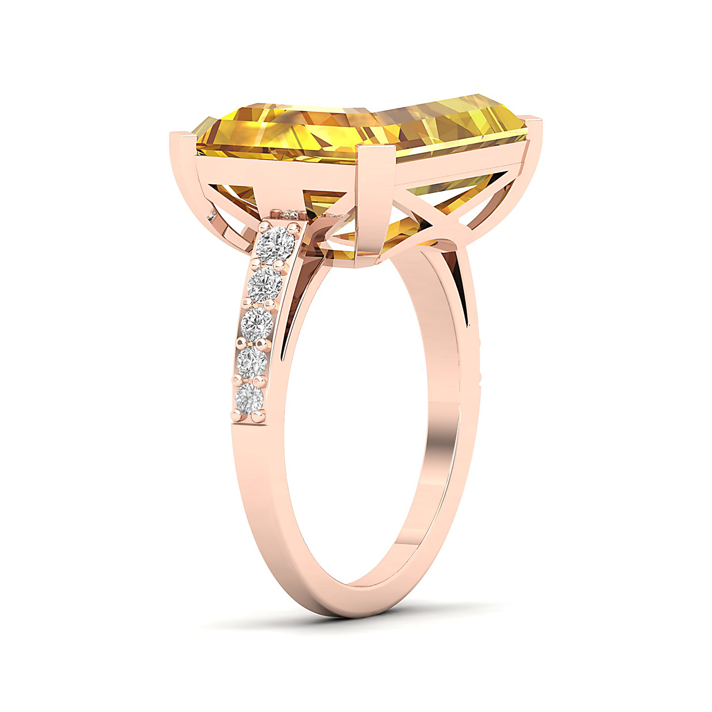 The Subtle Single Stone Yellow Sapphire Ring