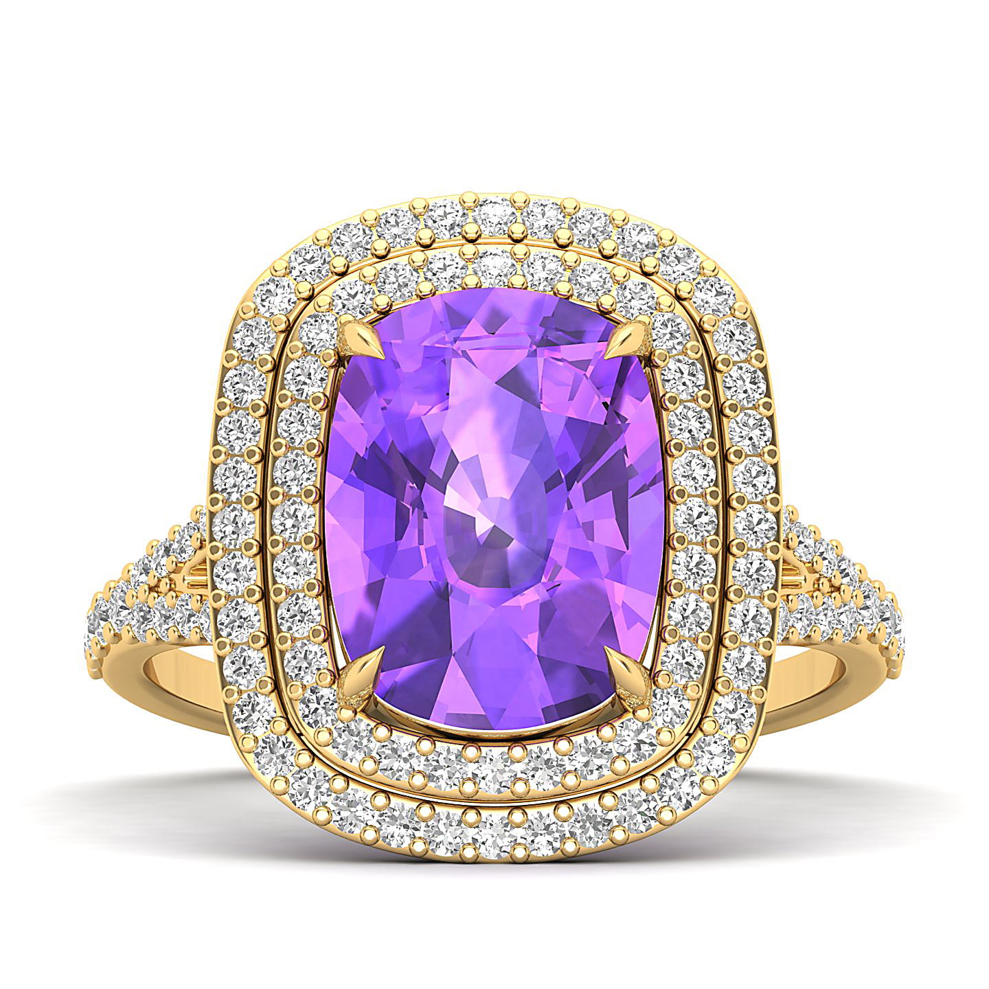 The Sunshine Prolonges Amethyst Ring