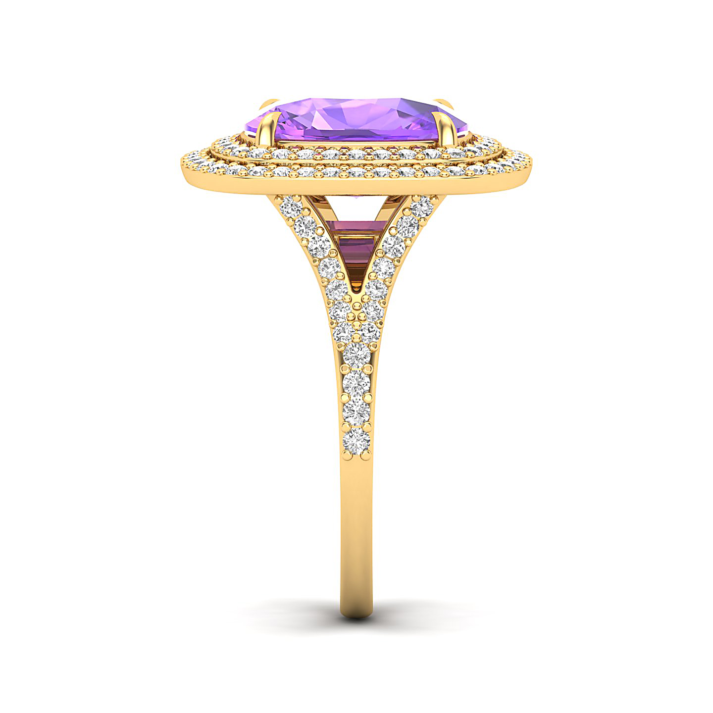 The Sunshine Prolonges Amethyst Ring