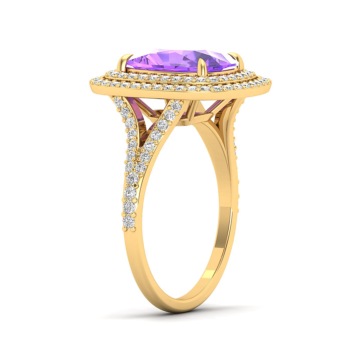 The Sunshine Prolonges Amethyst Ring