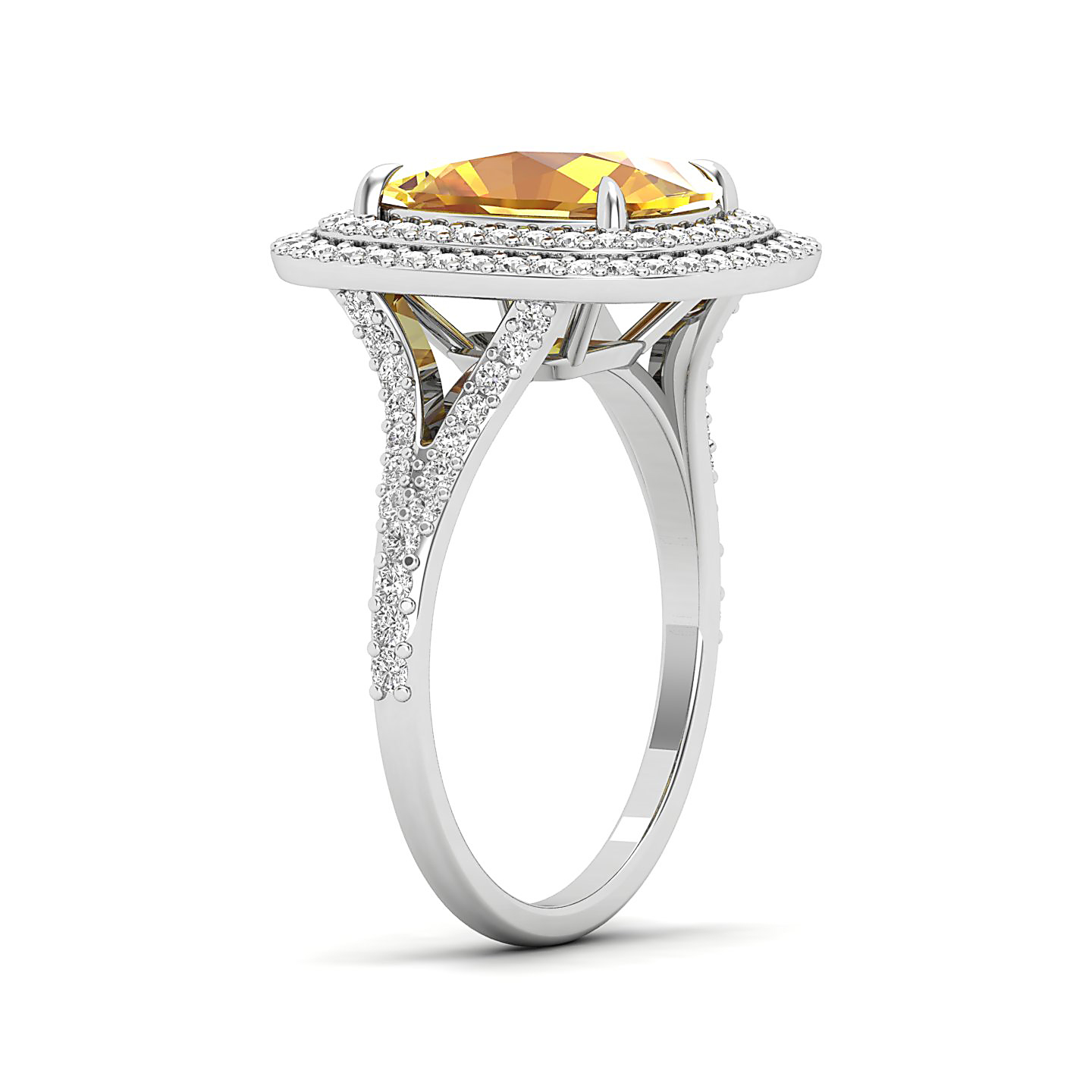 The Sunshine Prolonges Yellow Sapphire Ring