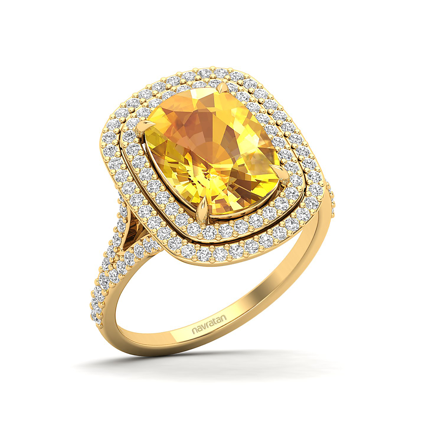 The Sunshine Prolonges Yellow Sapphire Ring