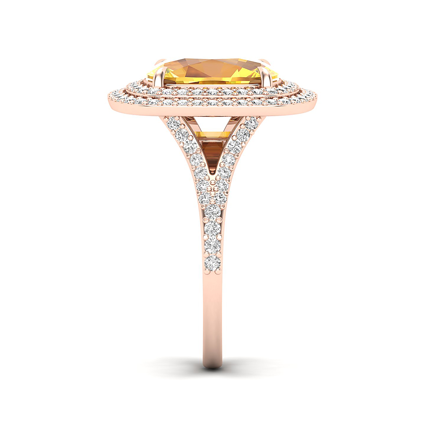 The Sunshine Prolonges Yellow Sapphire Ring